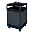 The Dimension Series 48 Gallon FGR48 Decorative Outdoor Waste Container is made from heavy-gauge, fire-safe steel designed to stand up to heavy use and harsh weather conditions while providing years of reliable outdoor service