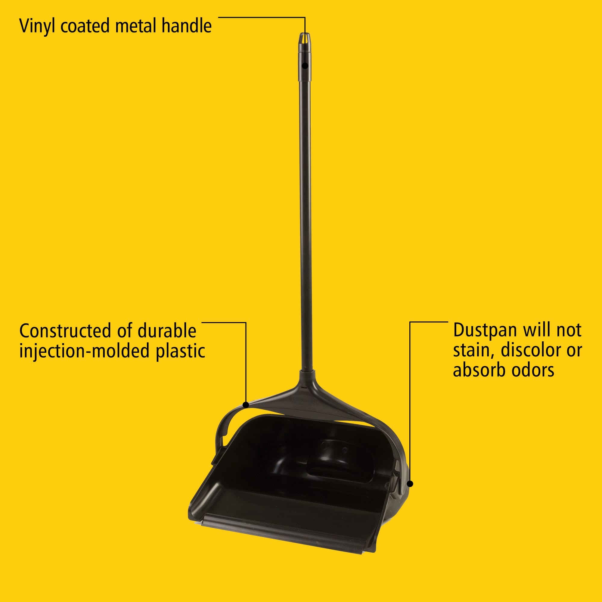 The Rubbermaid Commercial Executive Lobby Pro® Dust Pan is ideal for malls, restaurants, lobbies, and more.