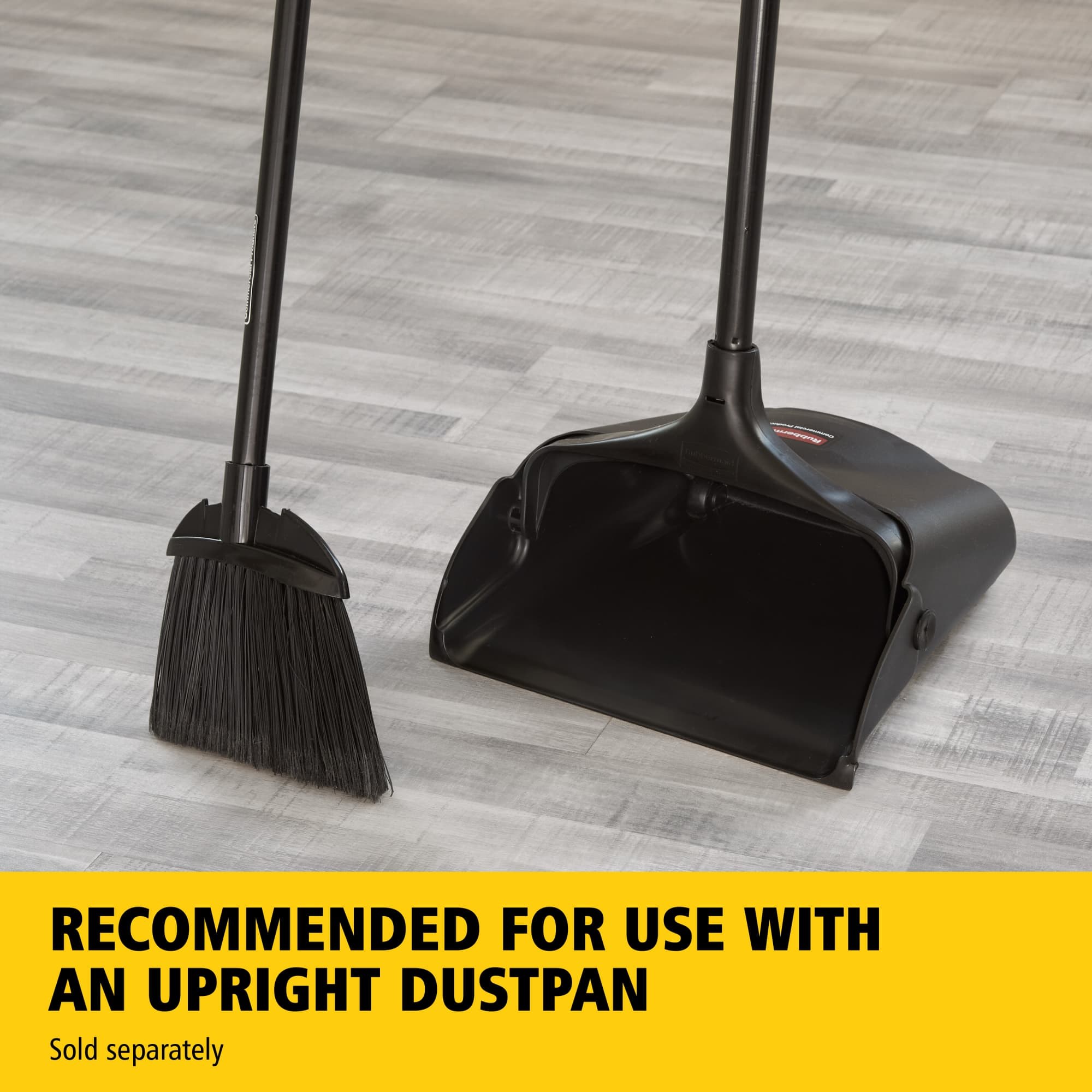 The Rubbermaid Commercial Executive Lobby Broom with Vinyl Handle is great for sweeping and cleaning in restaurants, malls, lobbies, and more.