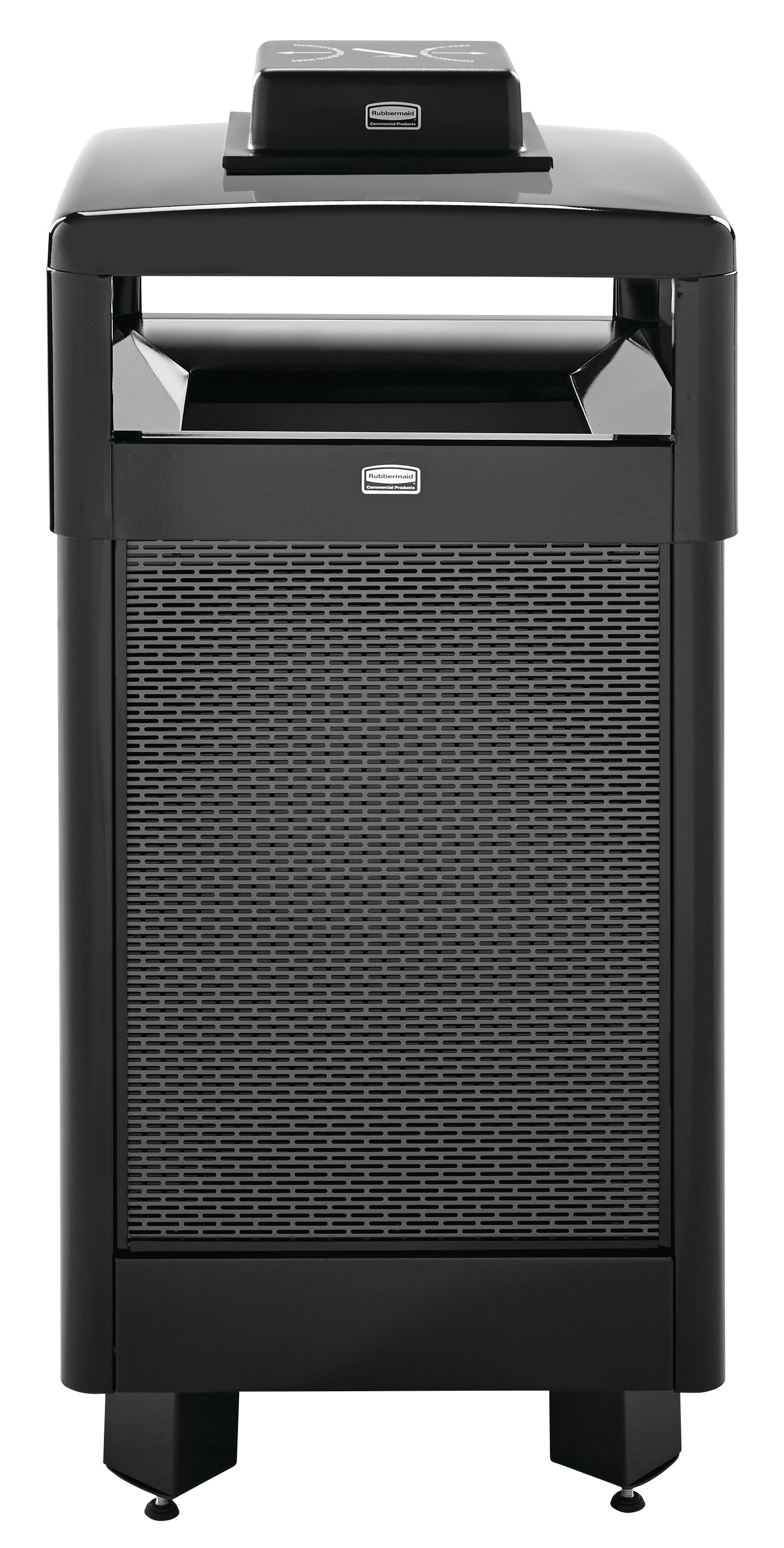 The Dimension Series 29 Gallon FGR36 Decorative Outdoor Waste Container is made from heavy-gauge, fire-safe steel designed to stand up to heavy use and harsh weather conditions while providing years of reliable outdoor service