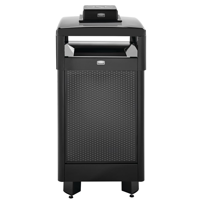 The Dimension Series 29 Gallon FGR36 Decorative Outdoor Waste Container is made from heavy-gauge, fire-safe steel designed to stand up to heavy use and harsh weather conditions while providing years of reliable outdoor service