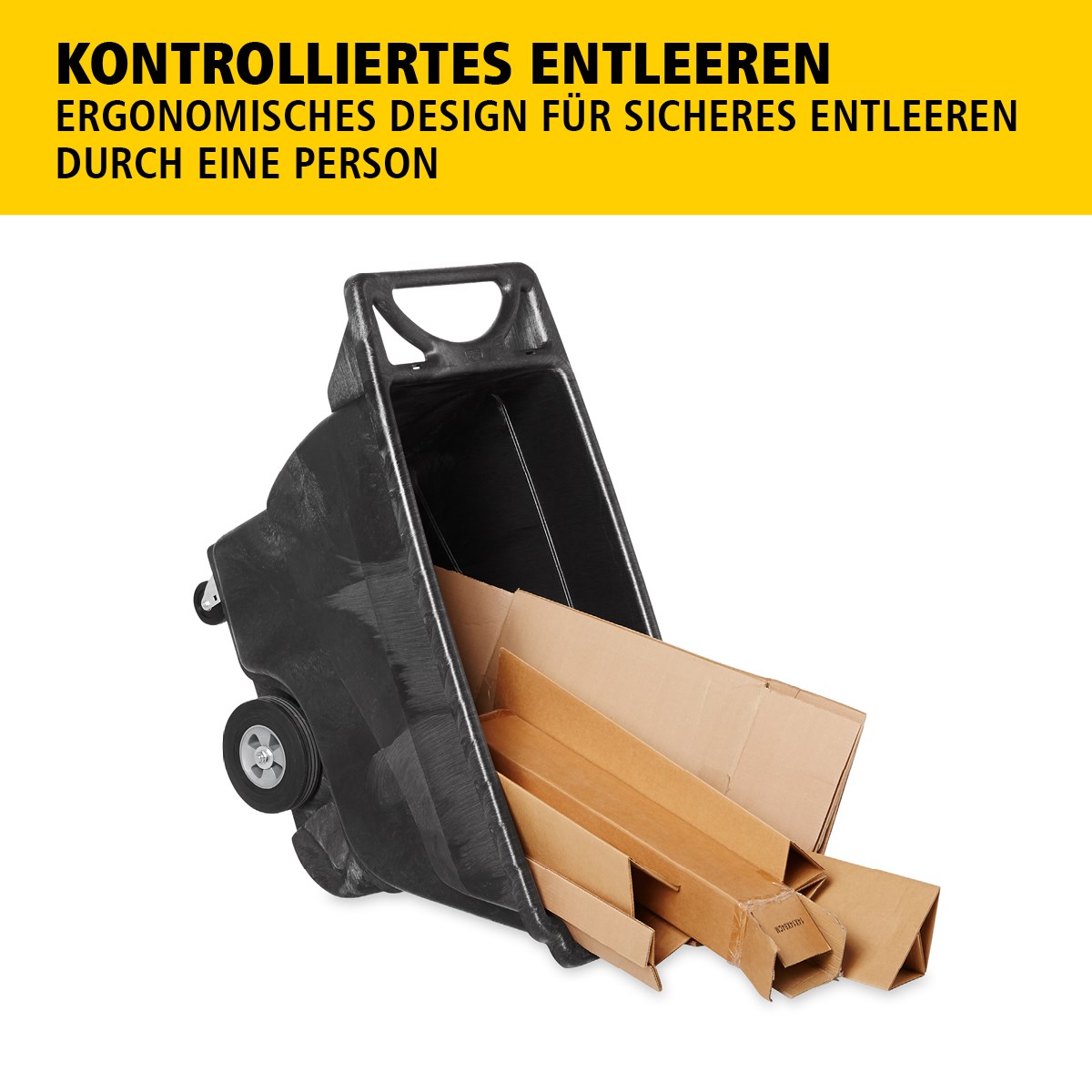 Der Rubbermaid Commercial Kippwagen ist ideal für das Sammeln, Bewegen und Entsorgen von Abfällen sowie für den Transport von Materialien in jeder Umgebung.
