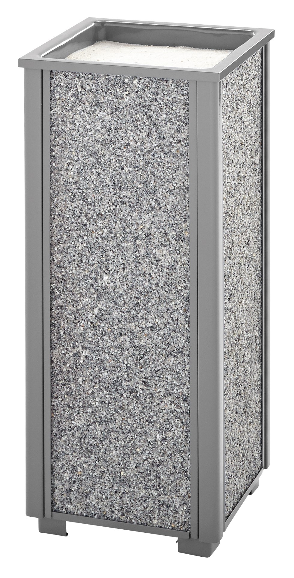 The Aspen Series FGR40 Decorative Outdoor Sand Urn is made from heavy-gauge, fire-safe steel designed to stand up to heavy use and harsh weather conditions while providing years of reliable outdoor service