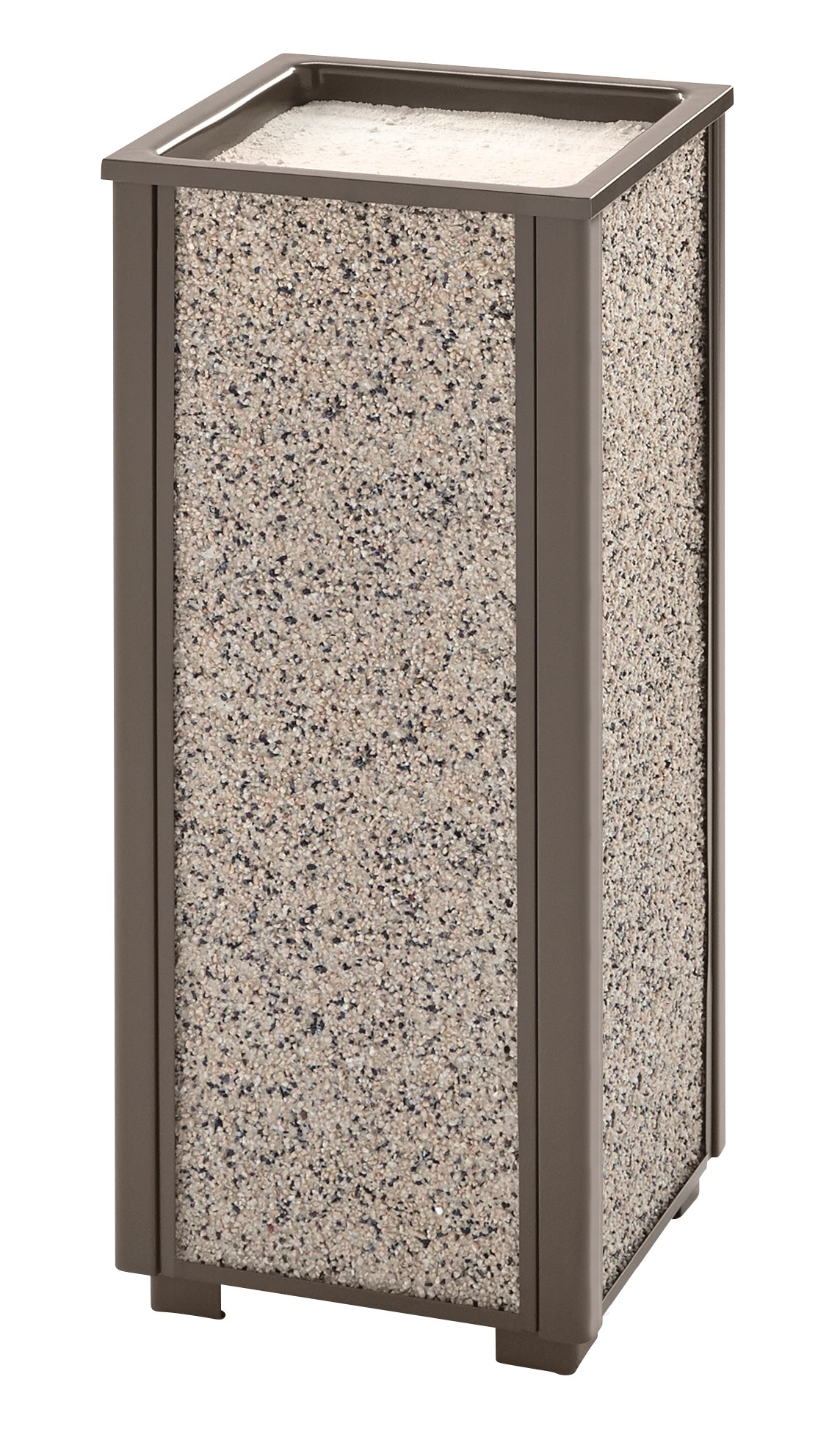 The Aspen Series FGR40 Decorative Outdoor Sand Urn is made from heavy-gauge, fire-safe steel designed to stand up to heavy use and harsh weather conditions while providing years of reliable outdoor service