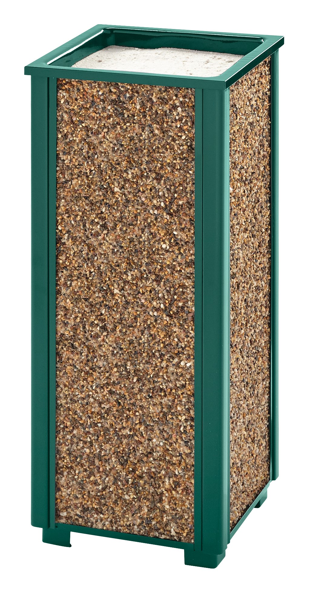 The Aspen Series FGR40 Decorative Outdoor Sand Urn is made from heavy-gauge, fire-safe steel designed to stand up to heavy use and harsh weather conditions while providing years of reliable outdoor service