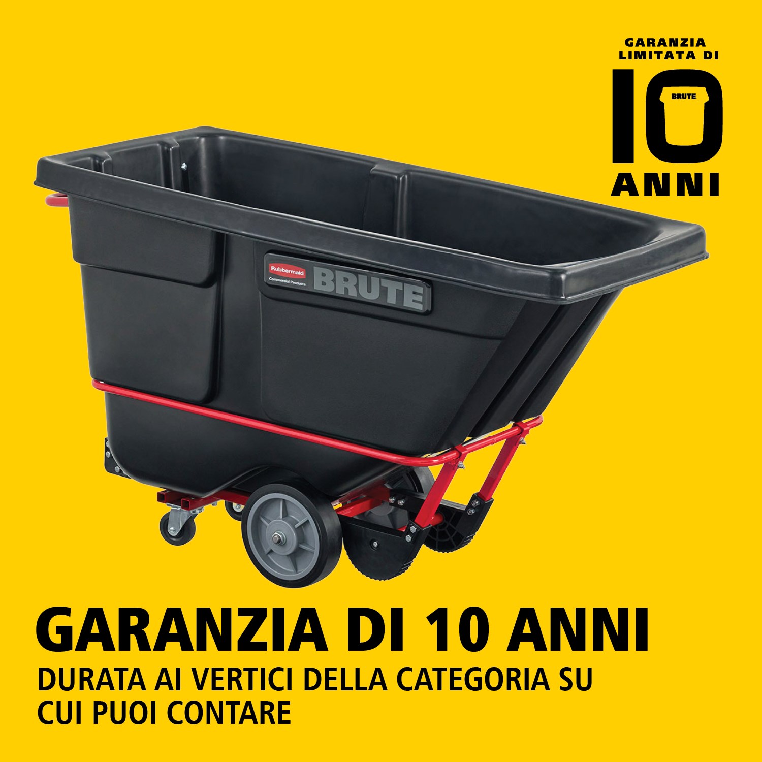 Il carrello basculante BRUTE ha una struttura industriale e trasporta carichi pesanti fino a 385 kg – 952 kg (a seconda del modello). Il telaio DuraTilt™ consente uno svuotamento controllato da una sola persona e gli angoli rinforzati riducono graffi e trasferimenti di vernice.