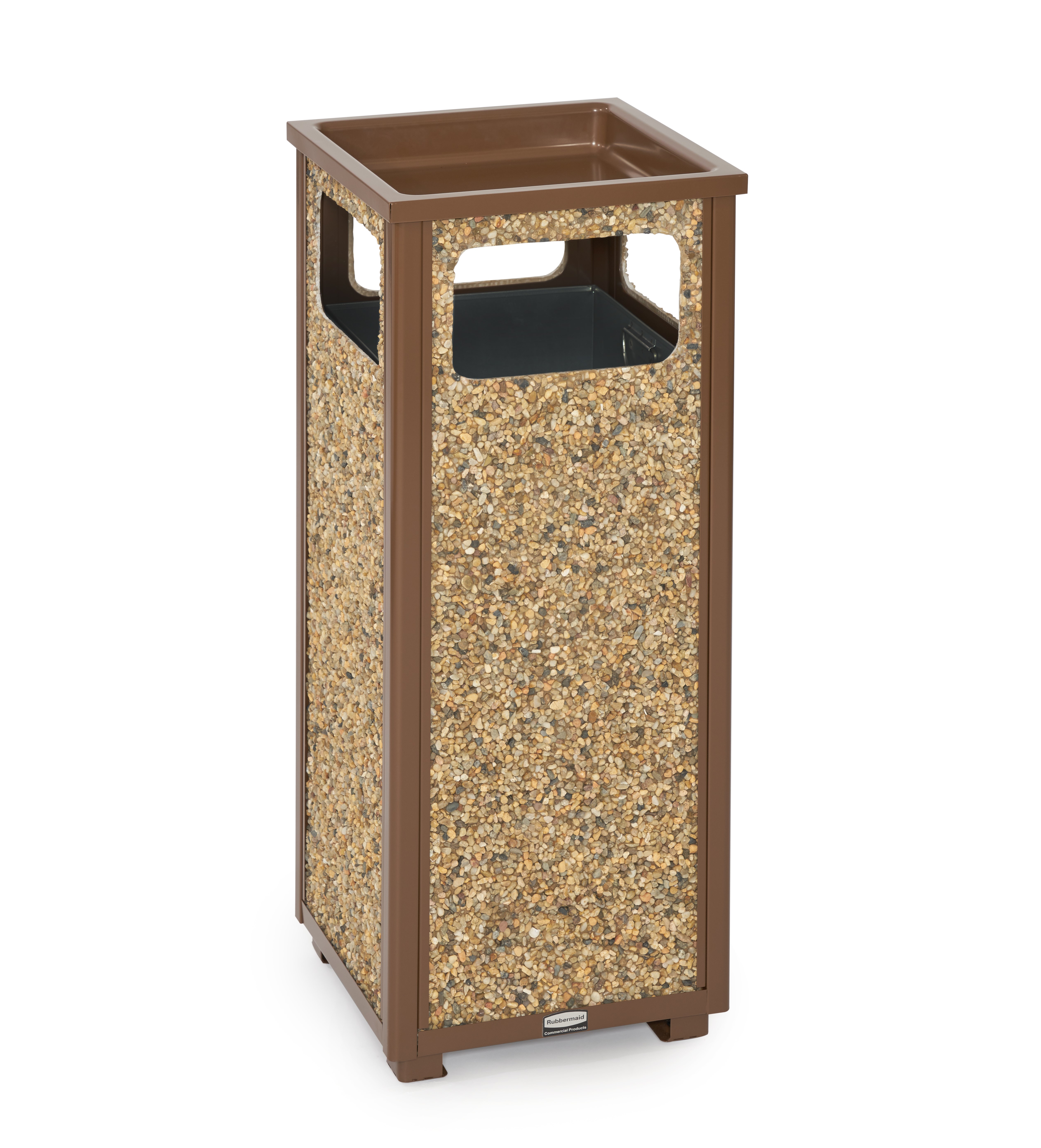 The Aspen container’s stone panels help it naturally blend into any outdoor environment. The heavy-gauge steel construction is designed to withstand harsh weather conditions to provide years of reliable outdoor service.