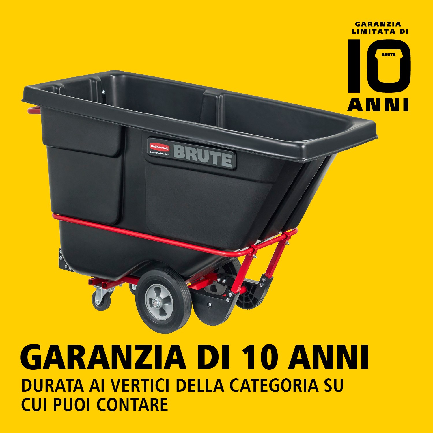 Il carrello basculante BRUTE ha una struttura industriale e trasporta carichi pesanti fino a 385 kg – 952 kg (a seconda del modello). Il telaio DuraTilt™ consente uno svuotamento controllato da una sola persona e gli angoli rinforzati riducono graffi e trasferimenti di vernice.