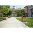 The Aspen Series 38 Gallon Decorative Outdoor Waste Container is made from heavy-gauge, fire-safe steel designed to stand up to heavy use and harsh weather conditions while providing years of outdoor service