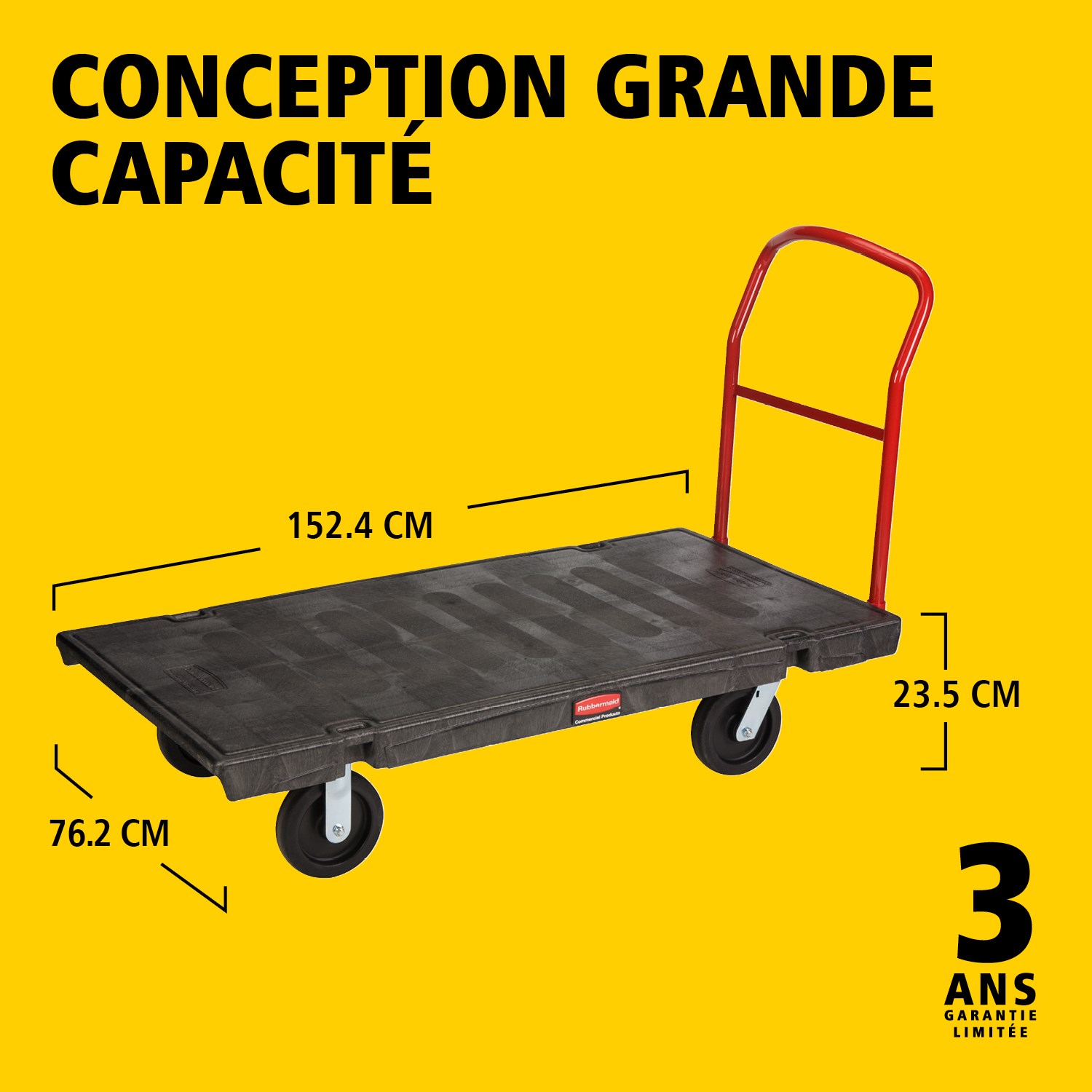 Les chariots plateforme Heavy-Duty sont idéals pour déplacer efficacement des charges lourdes, volumineuses et encombrantes dans tout un site, avec une capacité allant jusqu’à 454 kg – 907 kg (selon le modèle).