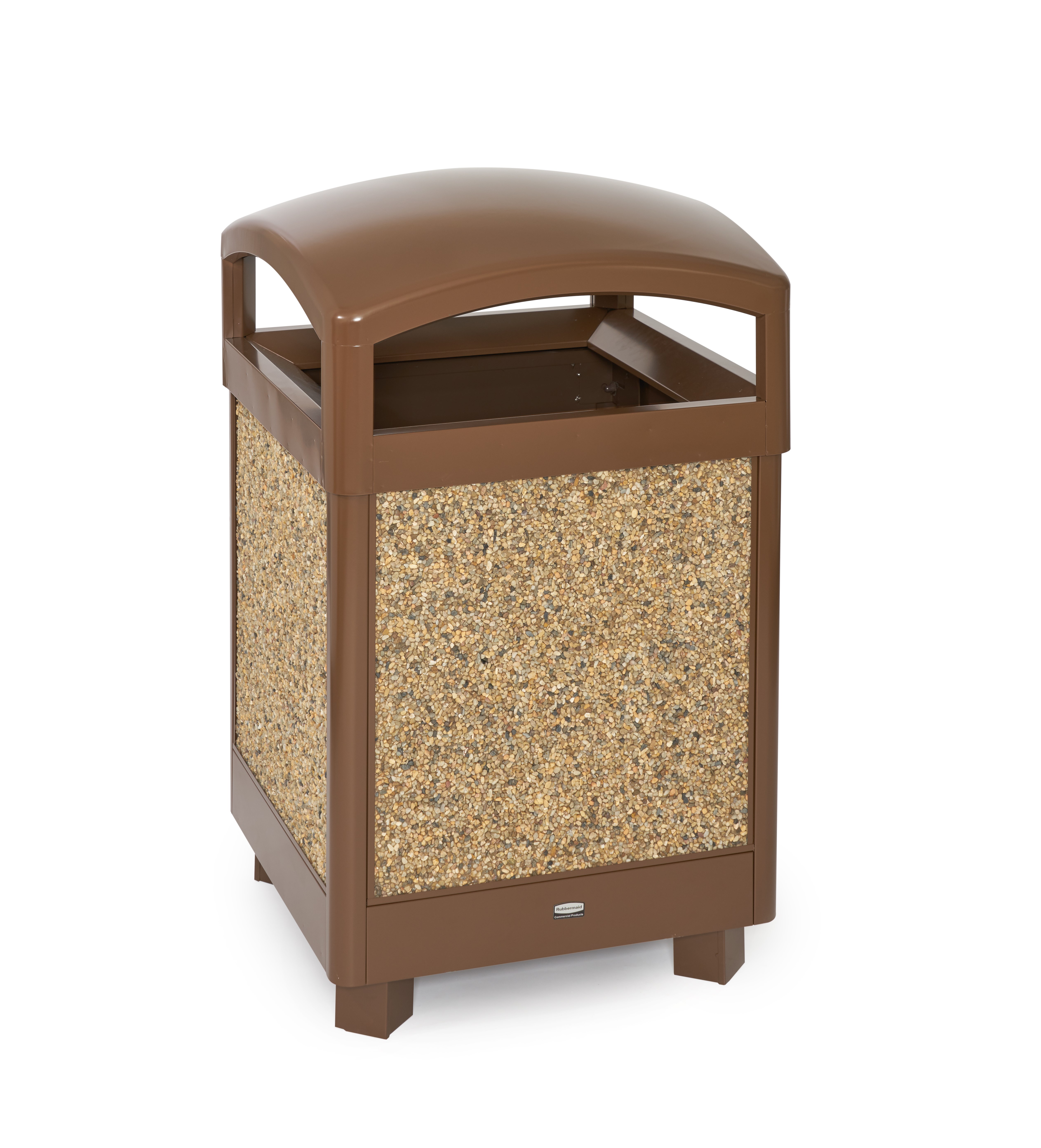 The Aspen container’s stone panels help it naturally blend into any outdoor environment. The heavy-gauge steel construction is designed to withstand harsh weather conditions to provide years of reliable outdoor service.