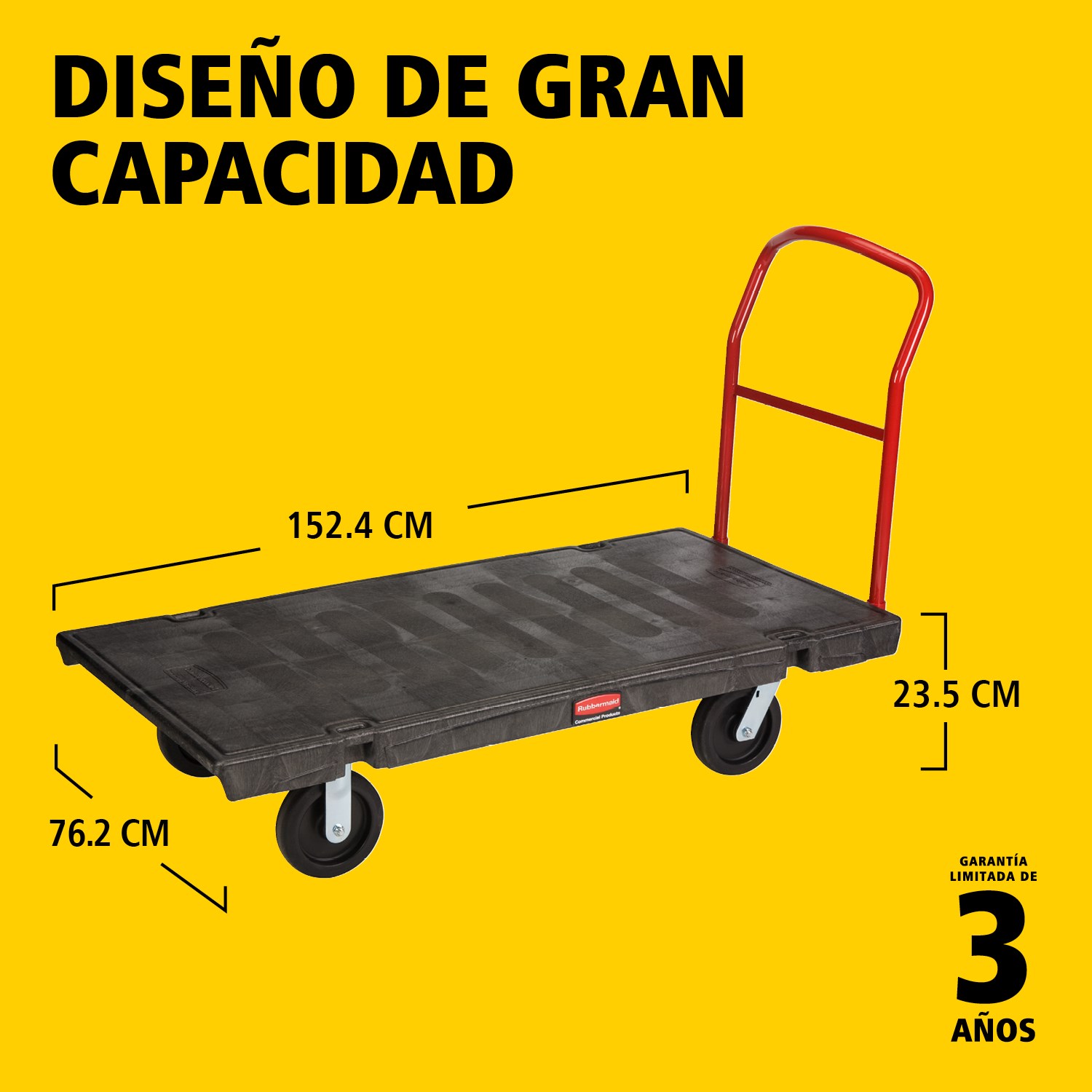 El carro plataforma Heavy-Duty es ideal para mover cargas pesadas (de 454 a 907 kg, según el modelo) de forma eficiente en cualquier instalación, con una capacidad de hasta 454 kg – 907 kg (según el modelo).