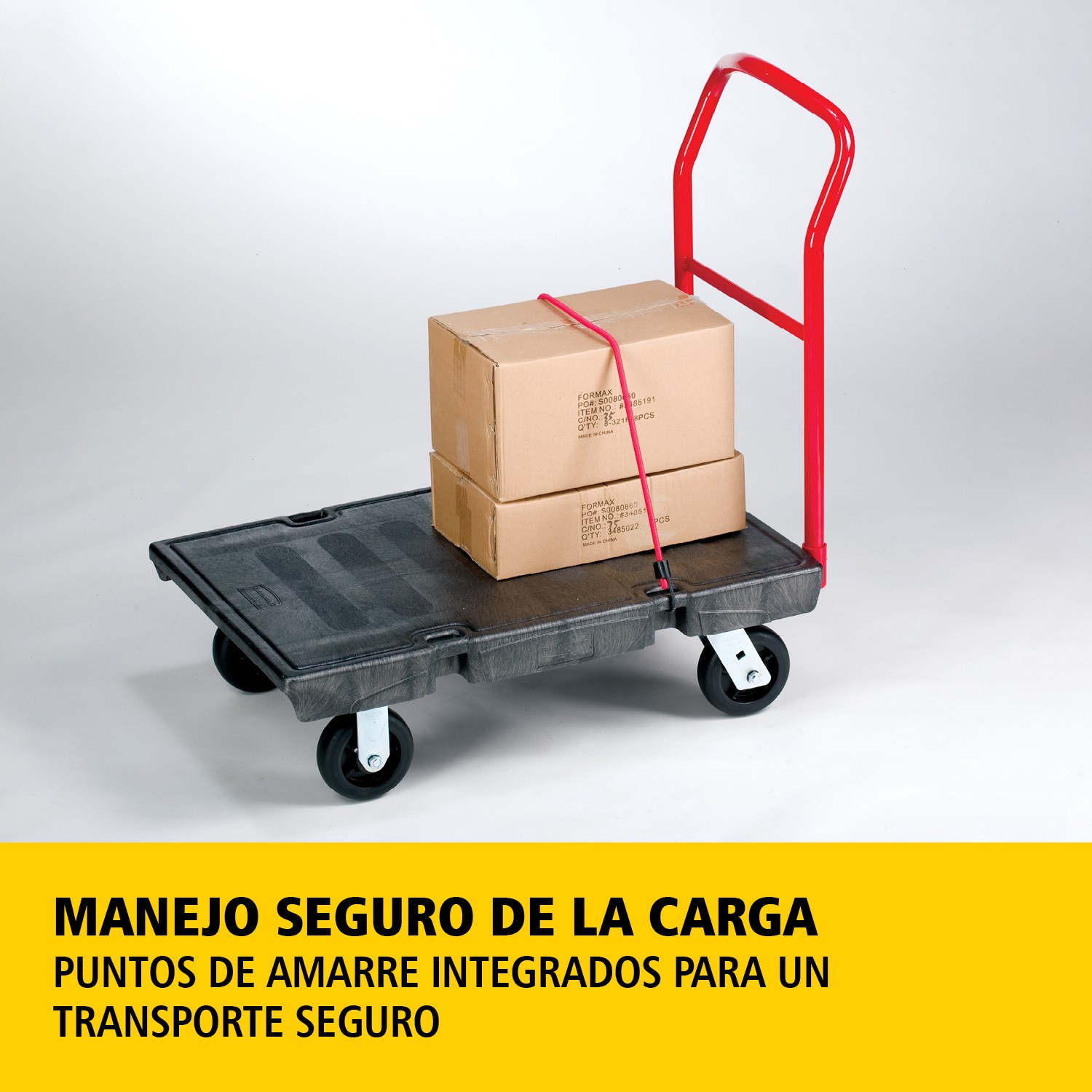 El carro plataforma Heavy-Duty es ideal para mover cargas pesadas (de 454 a 907 kg, según el modelo) de forma eficiente en cualquier instalación, con una capacidad de hasta 454 kg – 907 kg (según el modelo).
