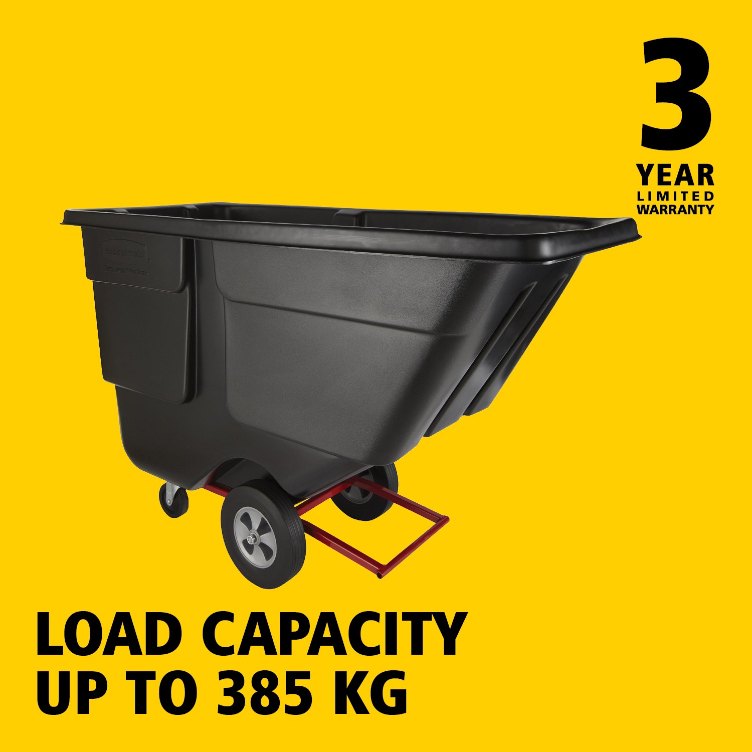The Rubbermaid Commercial Tilt Truck ideal for collection, movement, disposable of waste and transport of general loads efficiently in any facility.