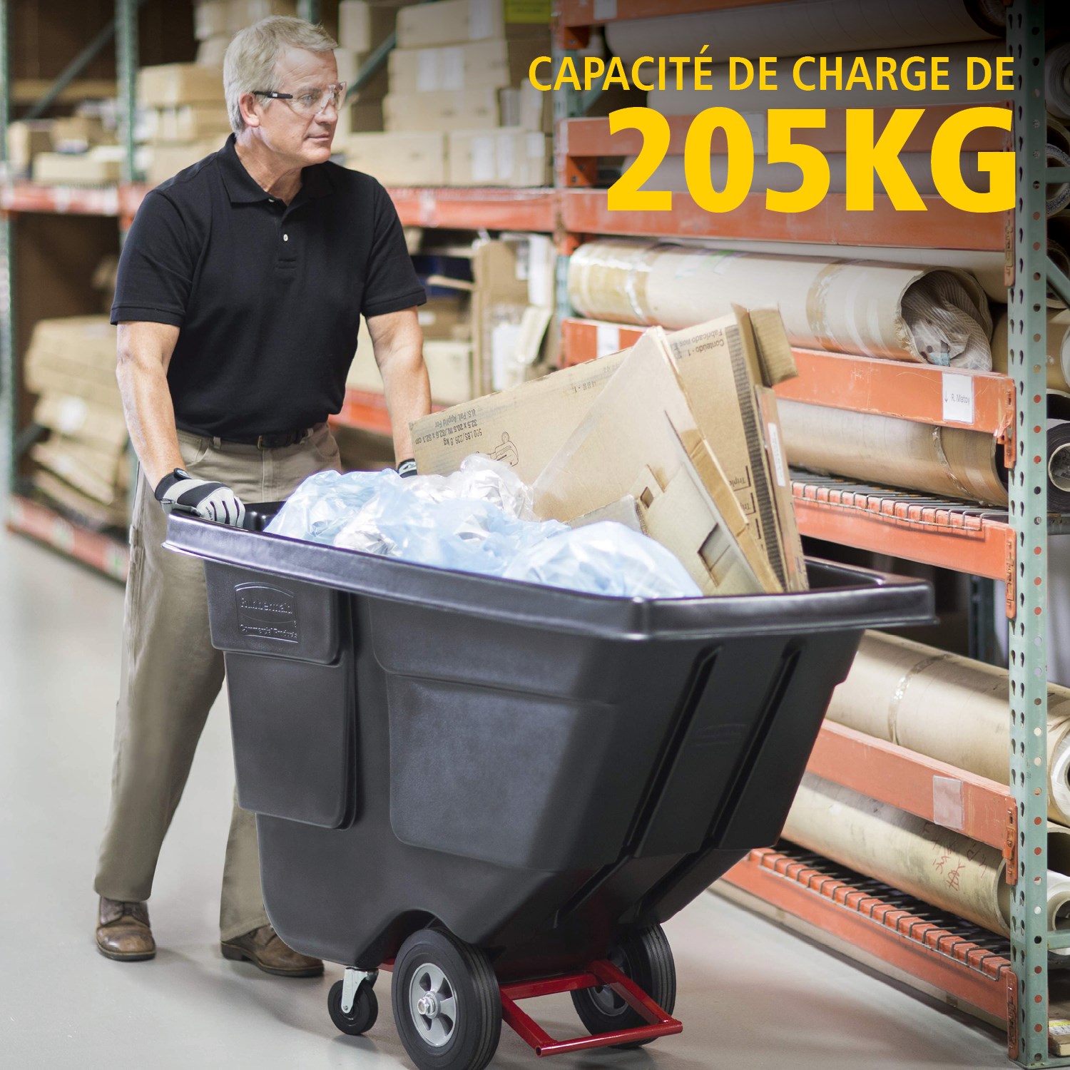 Les chariots bennes basculants Rubbermaid Commercial Products sont idéals pour la collecte, le déplacement, l’élimination des déchets et le transport efficace de charges dans tout type d’environnement.