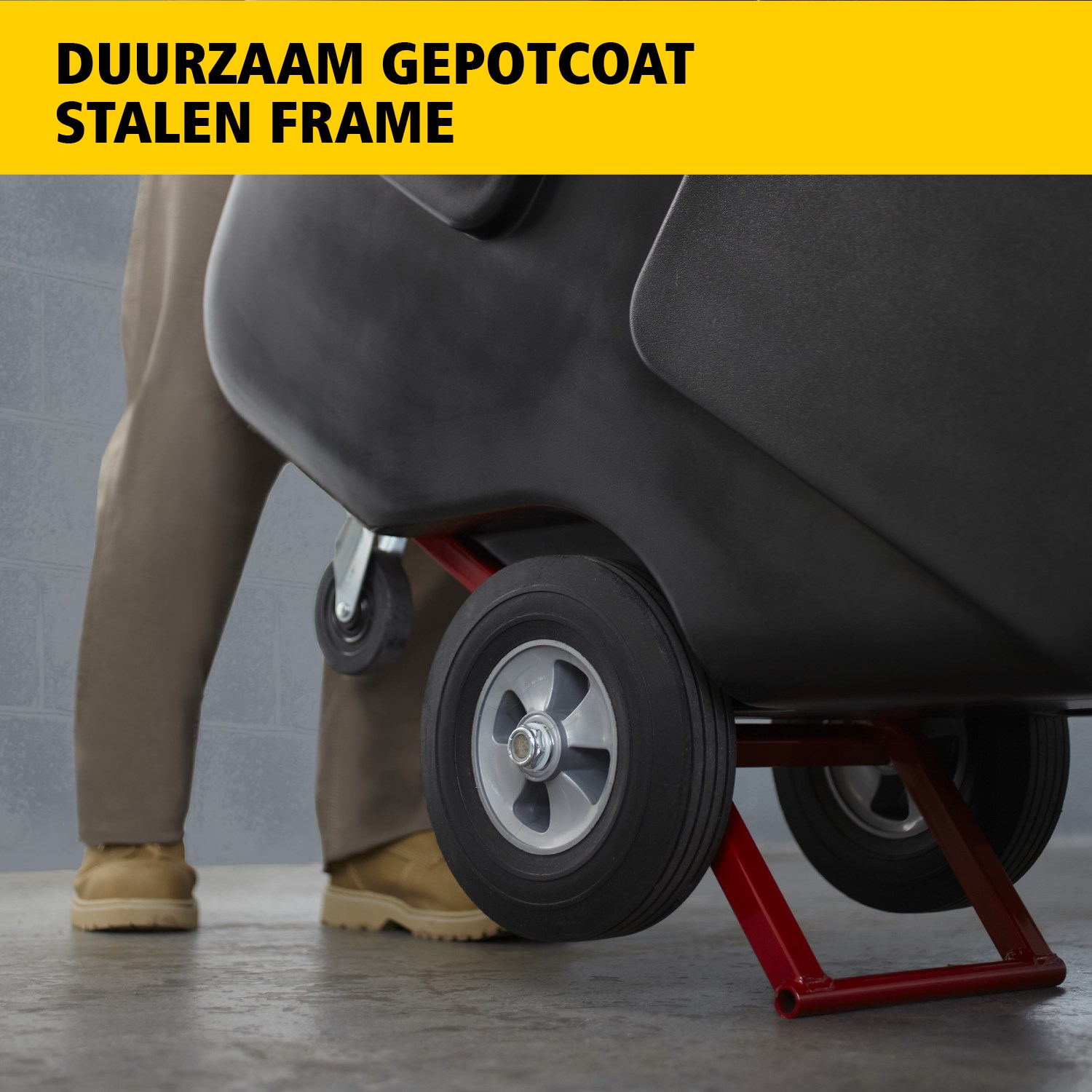 De Rubbermaid Commercial kiepwagen is ideaal voor het verzamelen, verplaatsen en afvoeren van afval en het transporteren van materialen in elke omgeving.