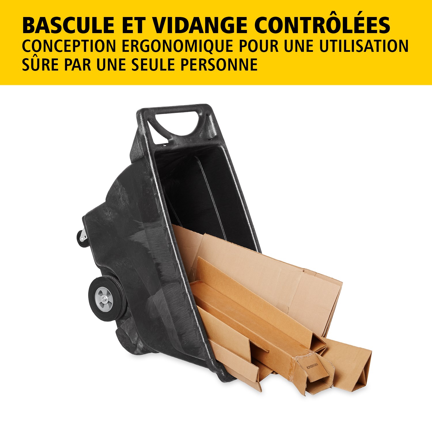 Les chariots bennes basculants Rubbermaid Commercial Products sont idéals pour la collecte, le déplacement, l’élimination des déchets et le transport efficace de charges dans tout type d’environnement.