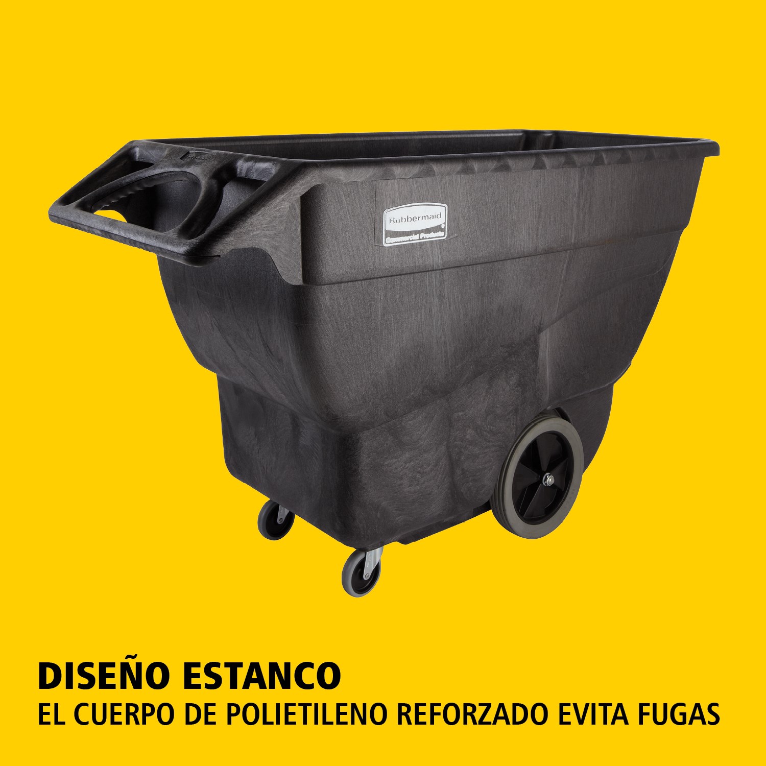 El carro basculante Rubbermaid Commercial es ideal para la recogida, transporte y eliminación de residuos, así como para el movimiento de materiales en cualquier entorno.
