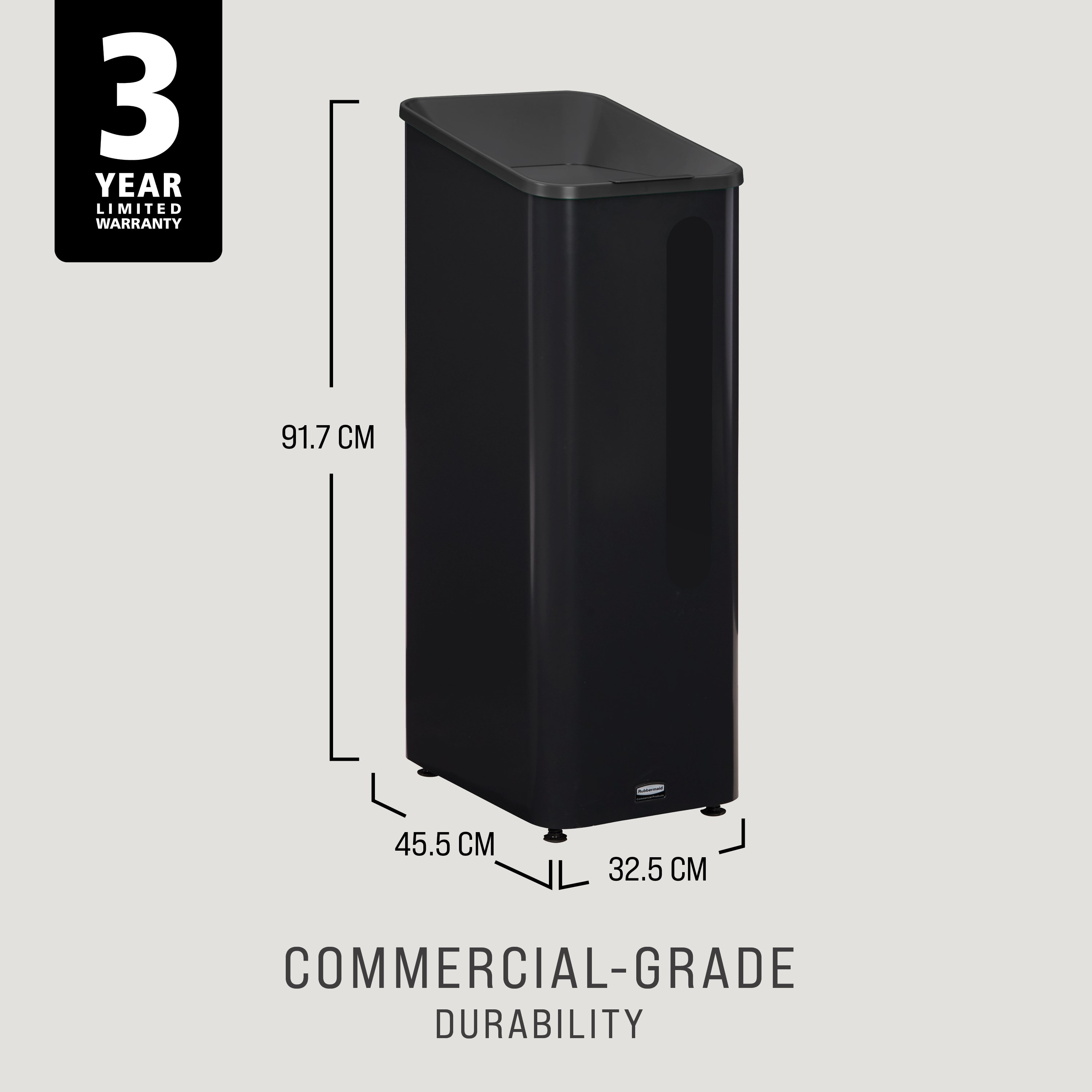 Sustain Containers are premium recycling stations designed to streamline waste separation, support sustainability goals, and complement modern commercial interiors.