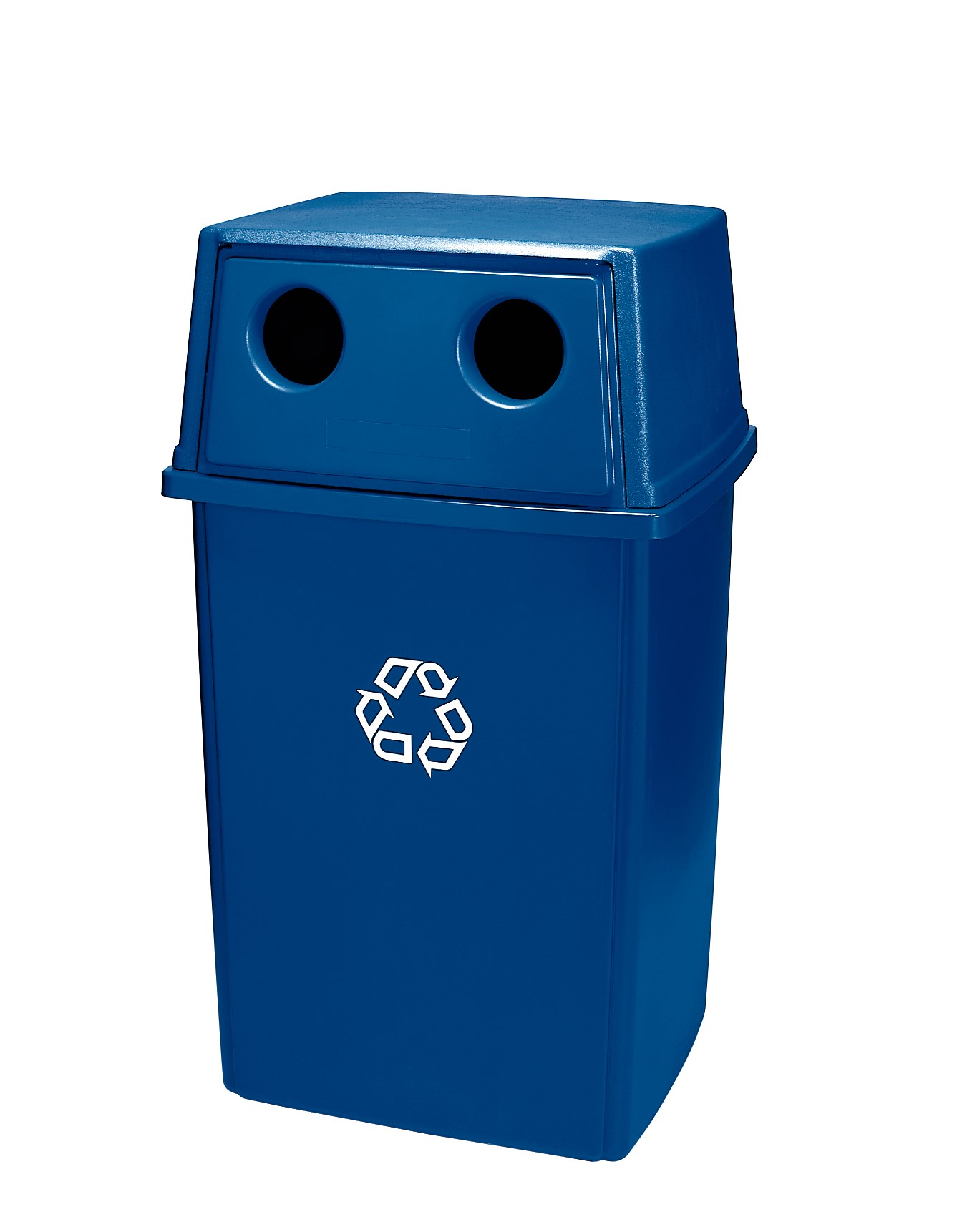 The Glutton® Recycling Container is a large capacity, indoor and outdoor container built to withstand harsh weather and handling. Different recycling lid options allow containers to be configured to support 2-stream or 4-stream options for an all-in-one centralized solution sorting multiple waste streams.