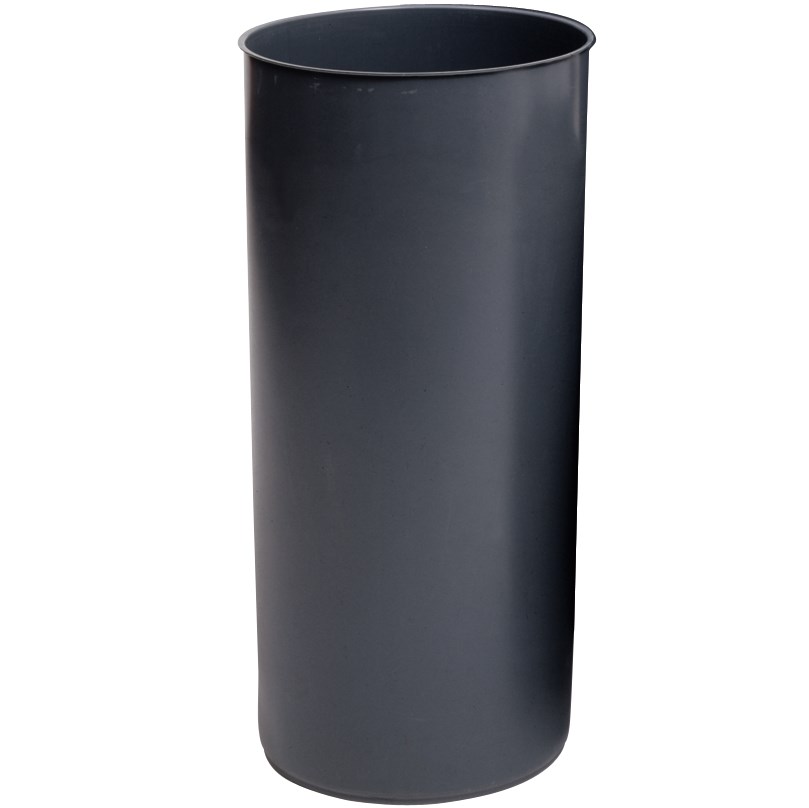 Rigid liner for any of the Rubbermaid Commercial 25-gallon Marshal® Containers (FG817088). Keeps contents safe from weather and debris. Helps maintain a clean container.