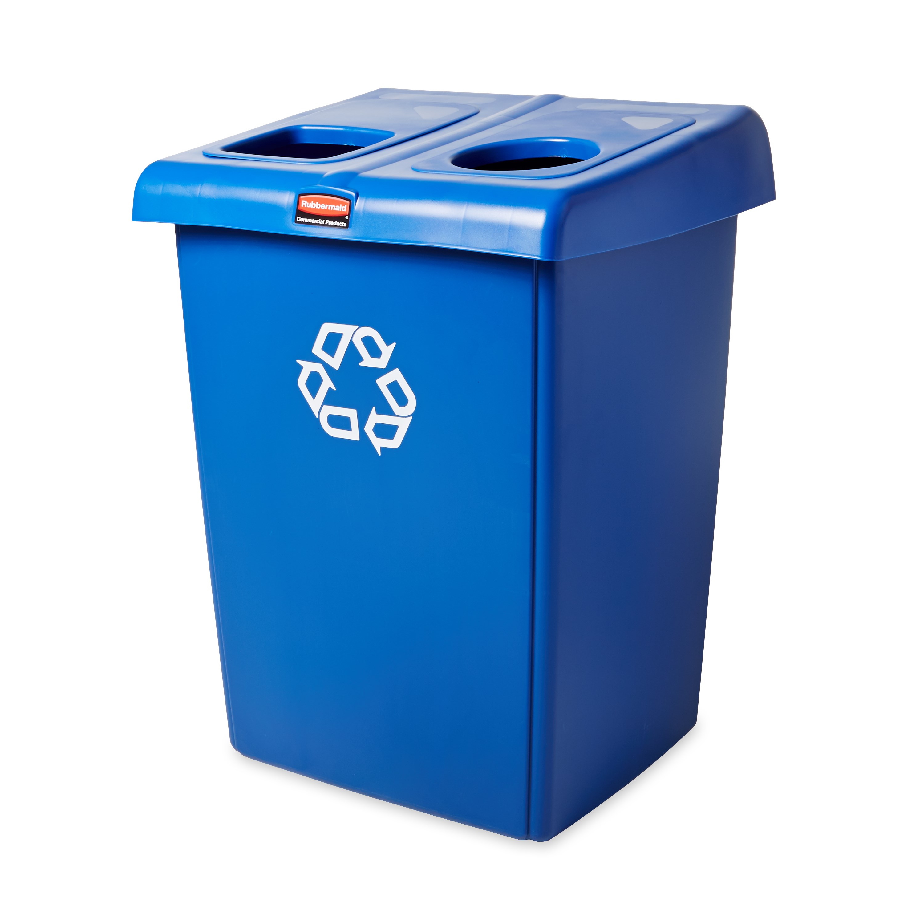 The Two-Stream Glutton® Recycling Station is a high-capacity, all-in-one centralized solution for efficient waste separation.