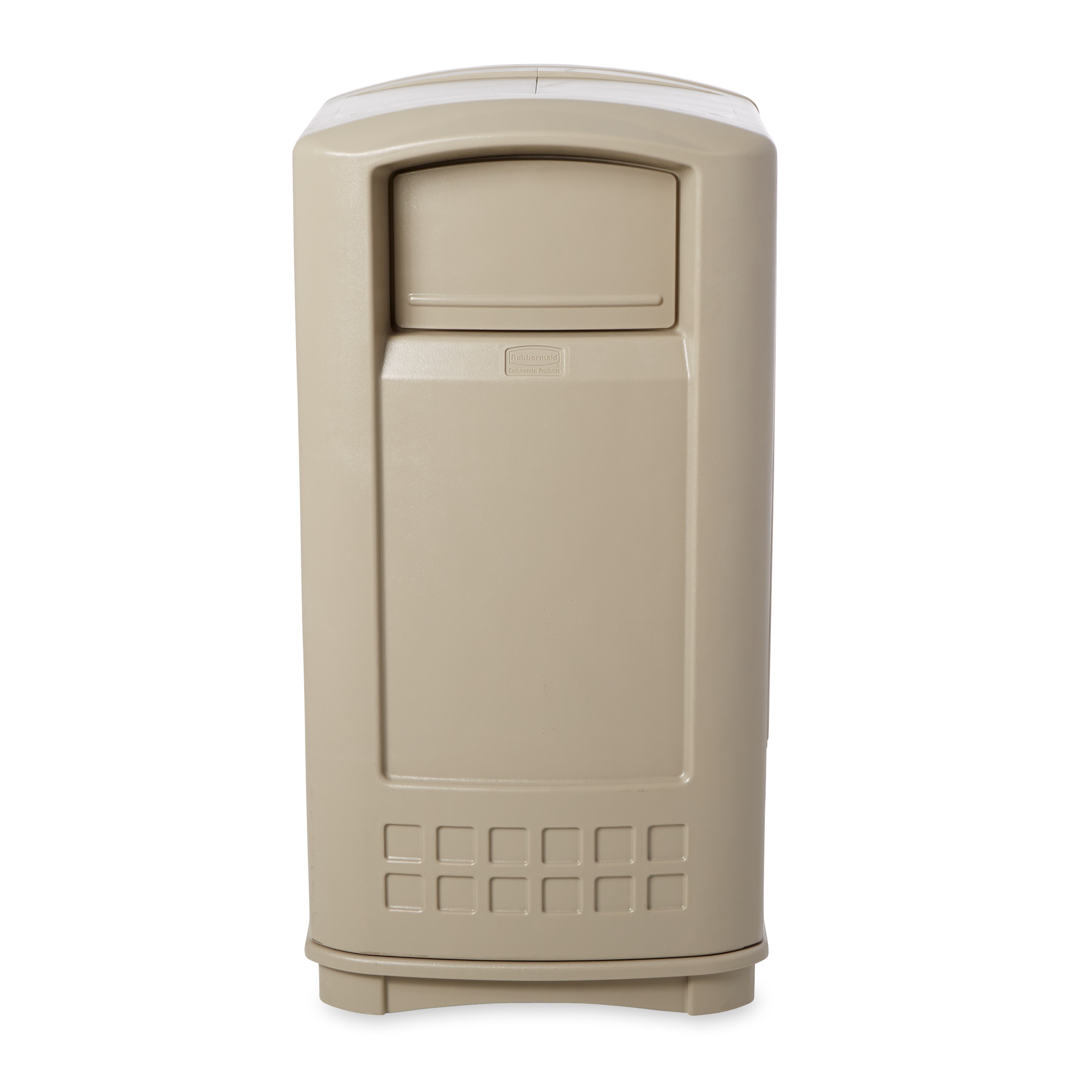 The Plaza® Jr. Container offers contemporary styling with a side-opening door for "no lift" waste removal.