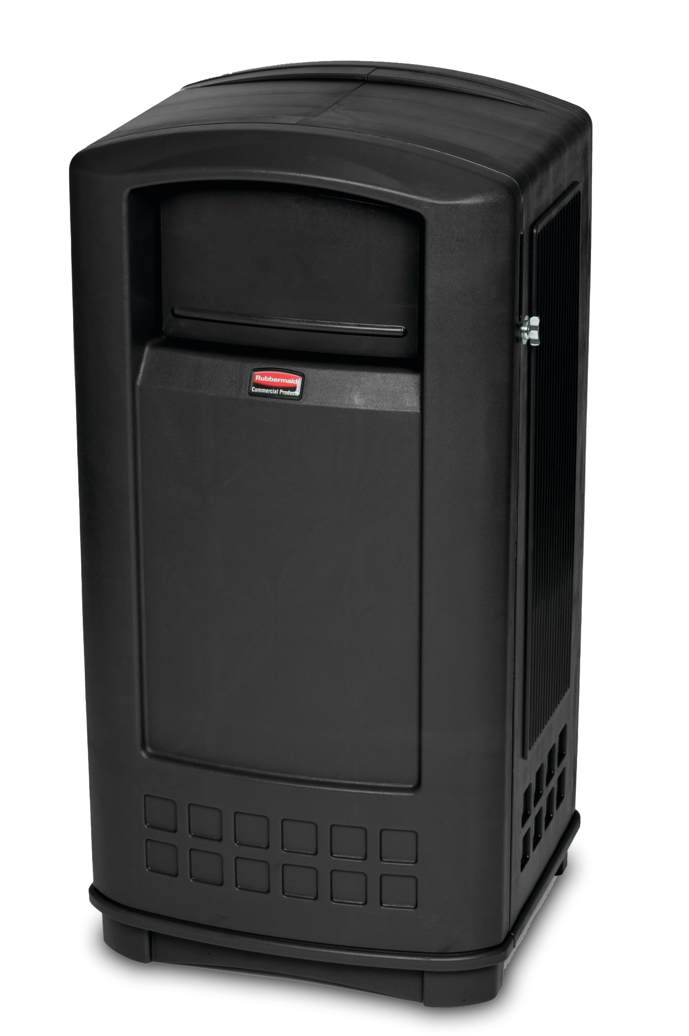 Discover the Rubbermaid LANDMARK® Jr. Waste Bin featuring contemporary styling and a side-opening door for ergonomic waste emptying. Ideal for integration with Plaza Containers, it offers a leak-proof liner and a 5-year warranty for lasting durability.