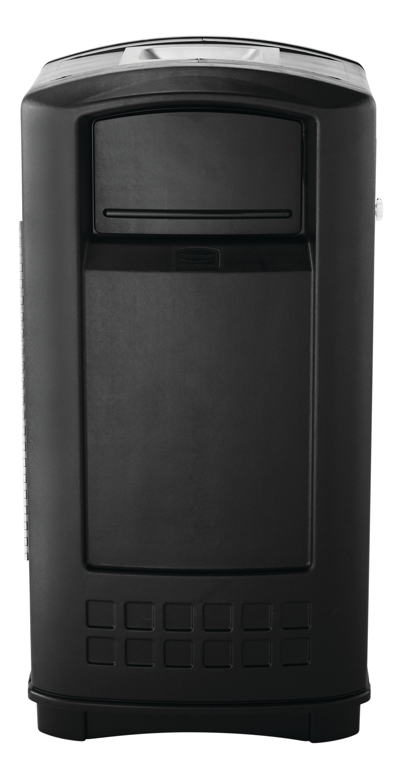 Discover the Rubbermaid LANDMARK® Jr. Waste Bin featuring contemporary styling and a side-opening door for ergonomic waste emptying. Ideal for integration with Plaza Containers, it offers a leak-proof liner and a 5-year warranty for lasting durability.