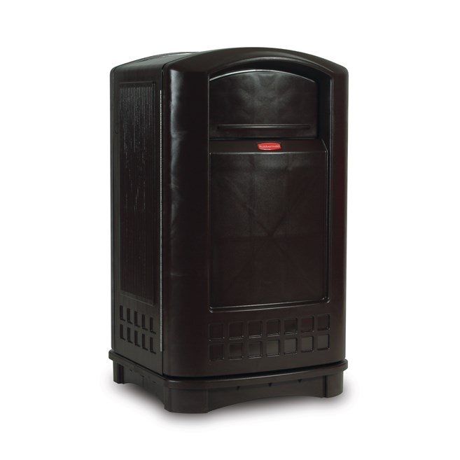Discover the Rubbermaid LANDMARK® Jr. Waste Bin featuring contemporary styling and a side-opening door for ergonomic waste emptying. Ideal for integration with Plaza Containers, it offers a leak-proof liner and a 5-year warranty for lasting durability.