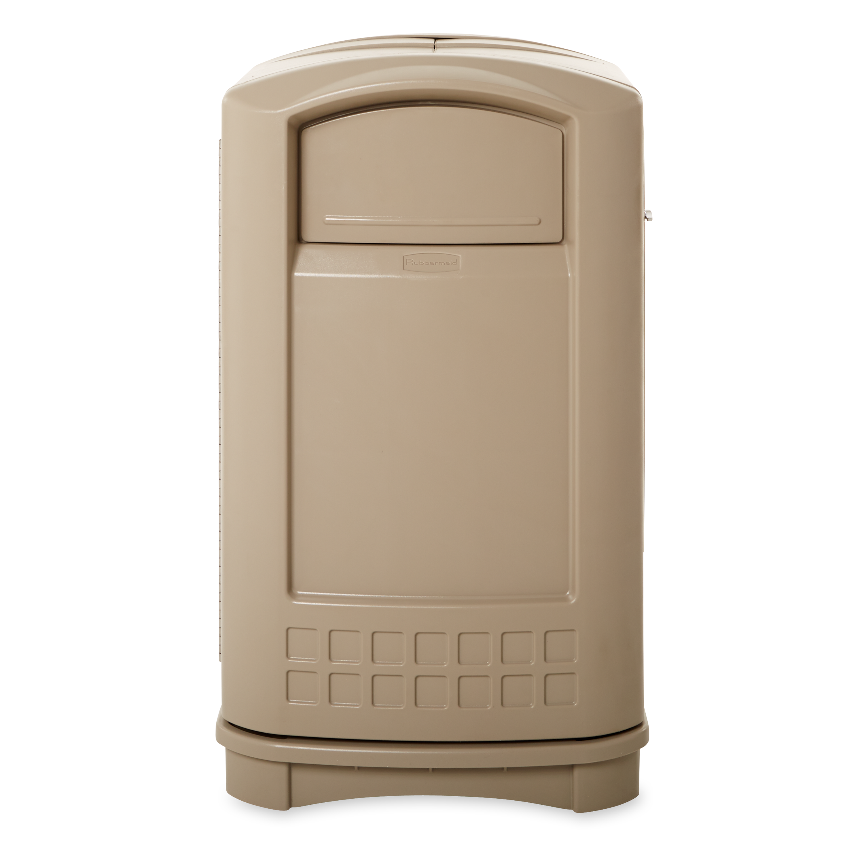Discover the Rubbermaid LANDMARK® Jr. Waste Bin featuring contemporary styling and a side-opening door for ergonomic waste emptying. Ideal for integration with Plaza Containers, it offers a leak-proof liner and a 5-year warranty for lasting durability.