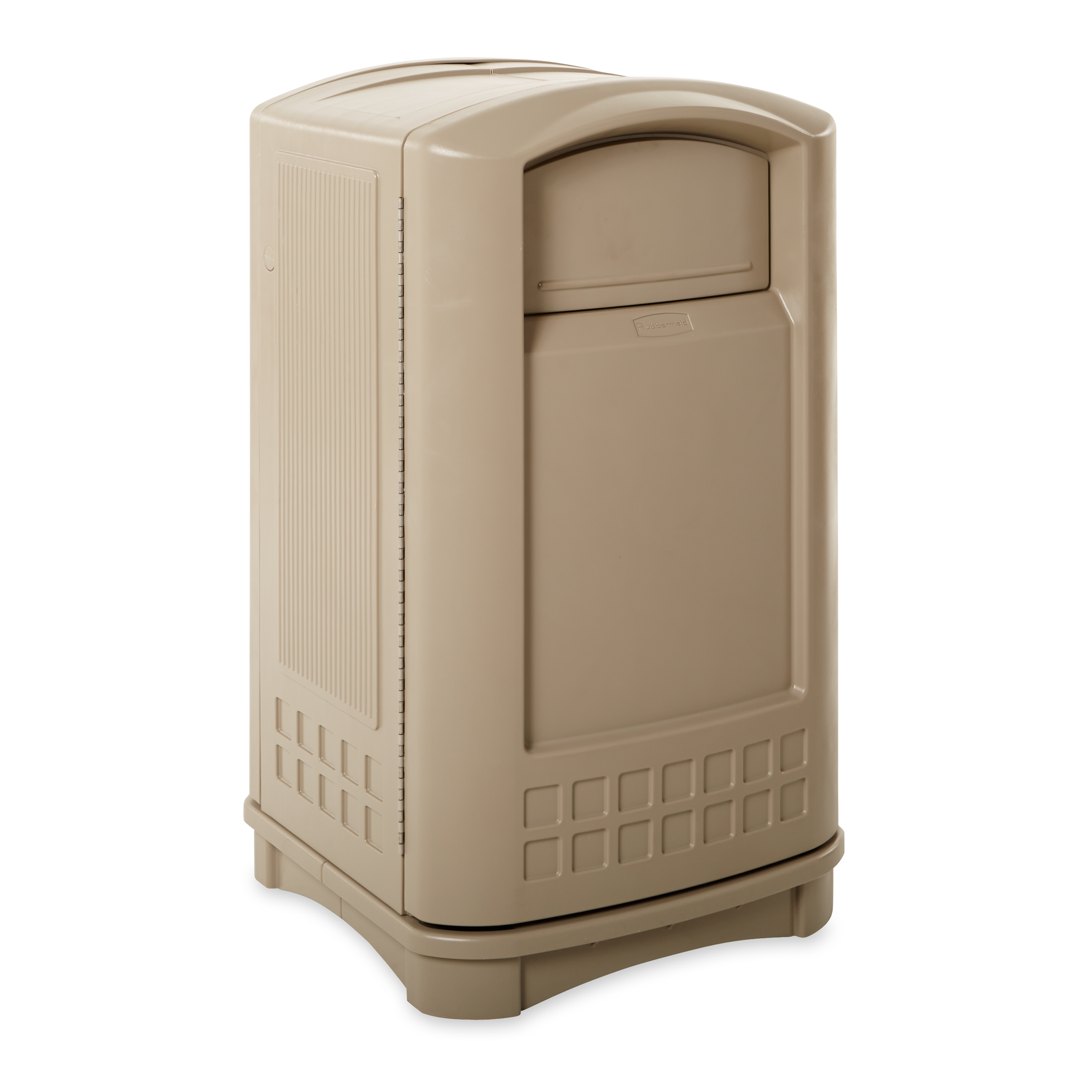 Discover the Rubbermaid LANDMARK® Jr. Waste Bin featuring contemporary styling and a side-opening door for ergonomic waste emptying. Ideal for integration with Plaza Containers, it offers a leak-proof liner and a 5-year warranty for lasting durability.