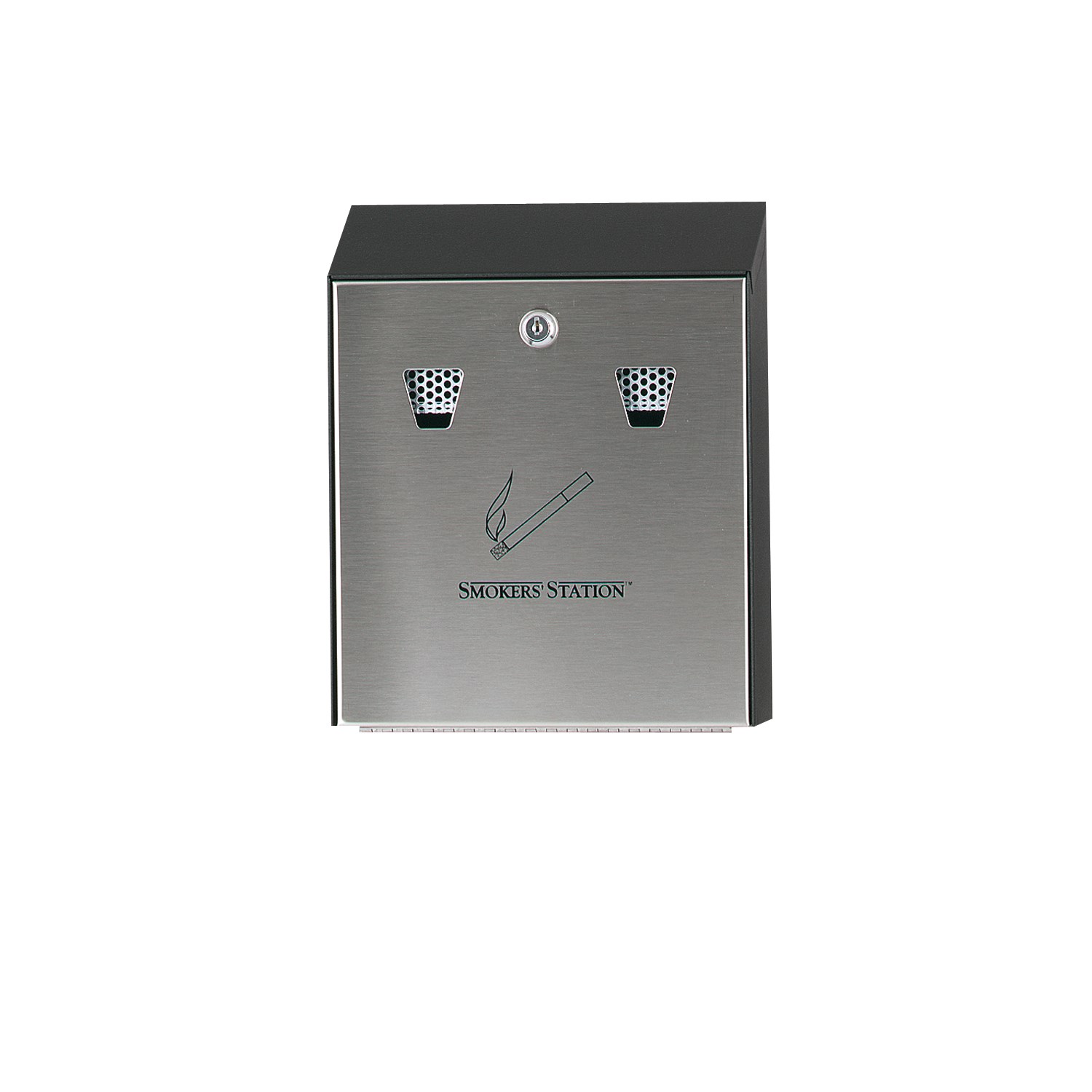 Simply snuff out cigarettes on the extinguishing screen and drop into the receptacle with the Smoker's Station® Wall Mount Urn.
