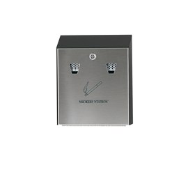Simply snuff out cigarettes on the extinguishing screen and drop into the receptacle with the Smoker's Station® Wall Mount Urn.