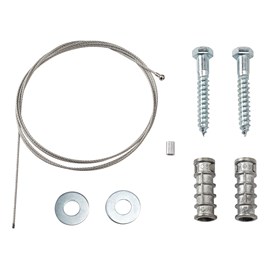Security Kit for GroundsKeeper® Tuscan Receptacle ensures that container remains secure.
