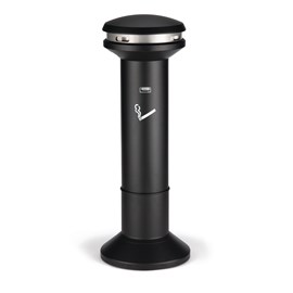 Infinity™ Ultra-High Capacity Smoking Receptacle offers sophisticated styling and all-metal construction for attractive and efficient smoking litter management.