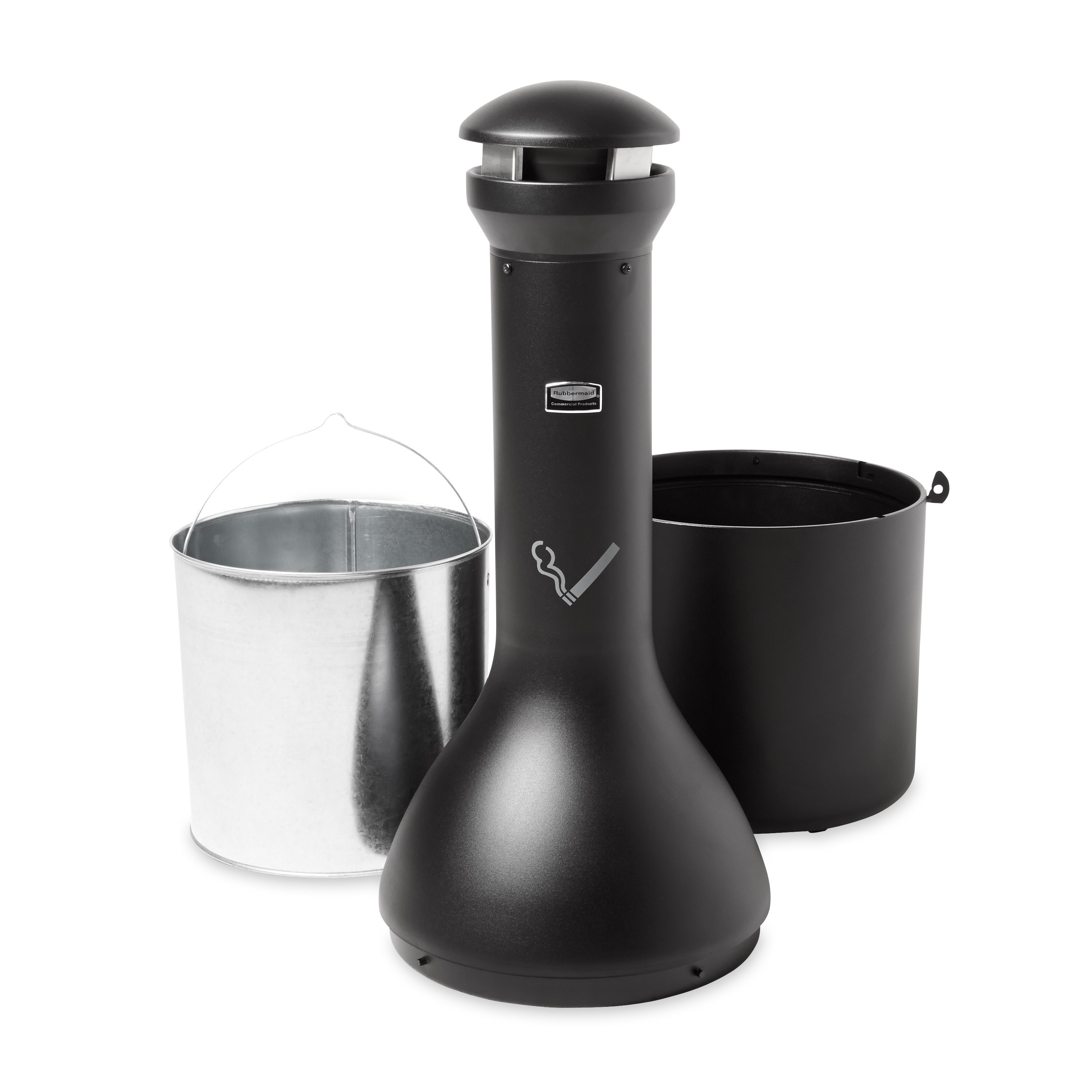 Infinity™ Traditional Smoking Receptacle offers sophisticated styling and all-metal construction for attractive and efficient smoking litter management.