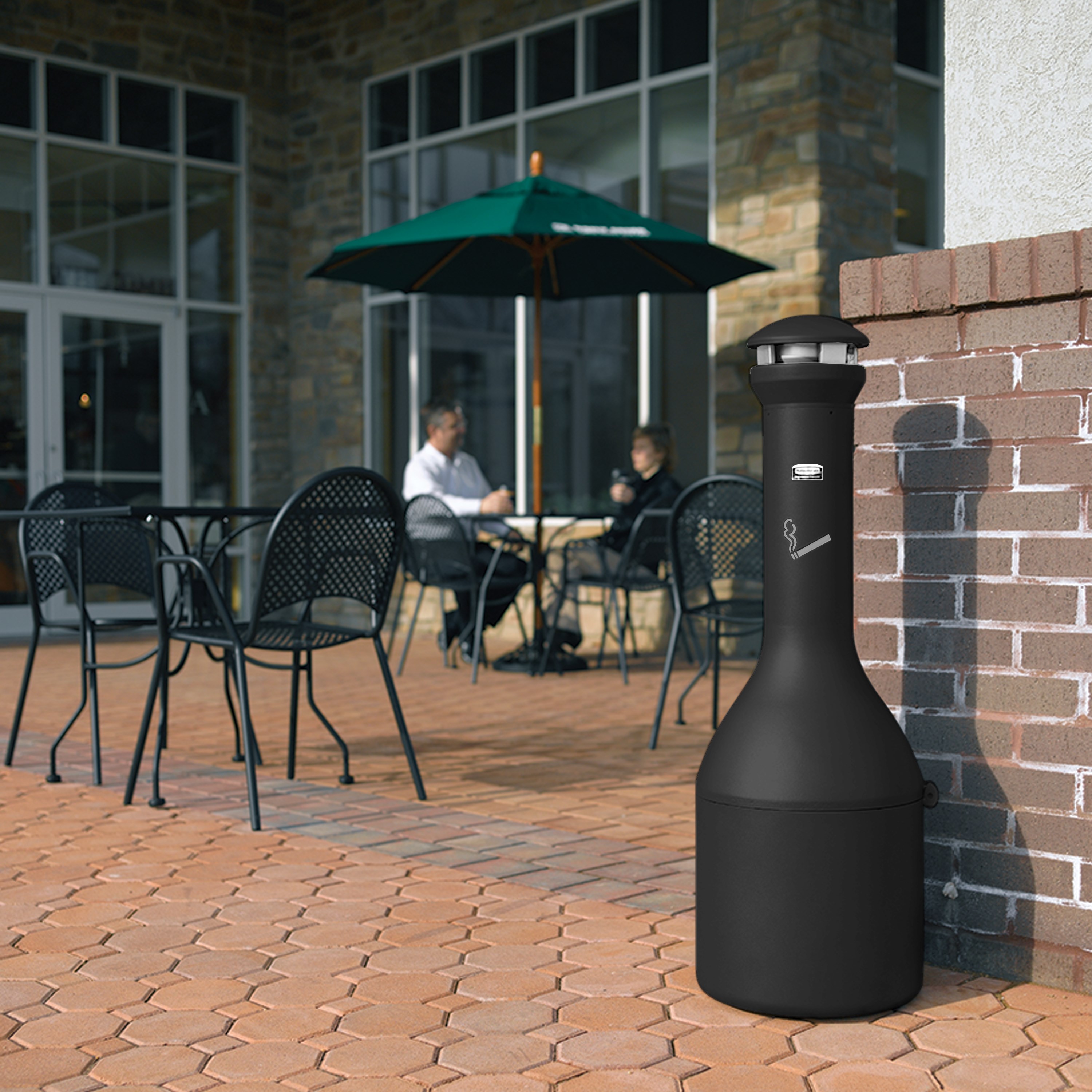 Infinity™ Traditional Smoking Receptacle offers sophisticated styling and all-metal construction for attractive and efficient smoking litter management.