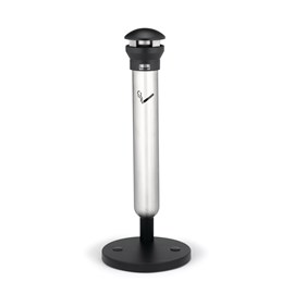 Infinity™ Base-Mount Smoking Receptacle offers sophisticated styling and all-metal construction for attractive and efficient smoking litter management.