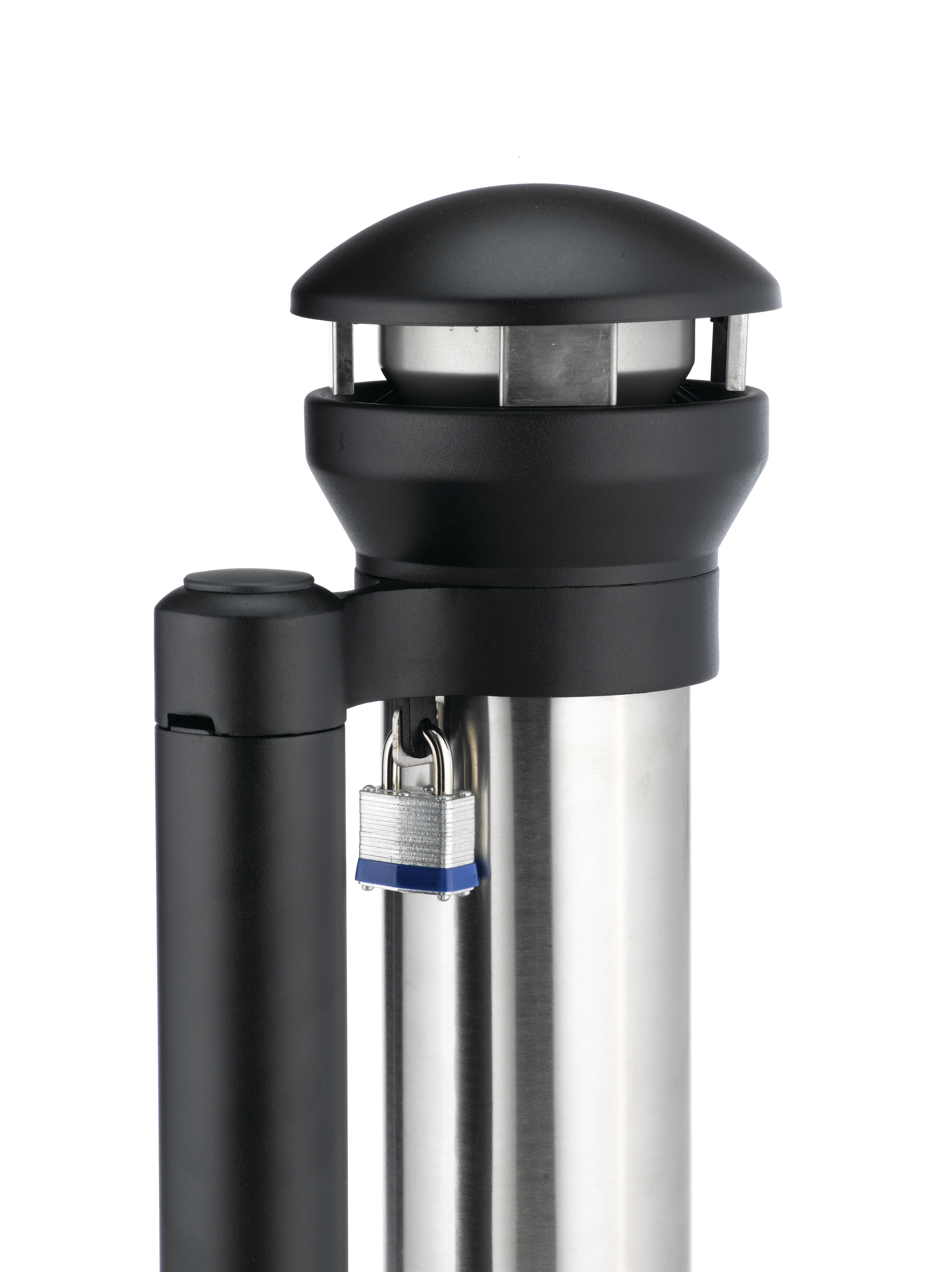 The Rubbermaid Commercial Infinity™ Base-Mount Smoker's Station offers sophisticated styling and all-metal construction for attractive and efficient smoking litter management.