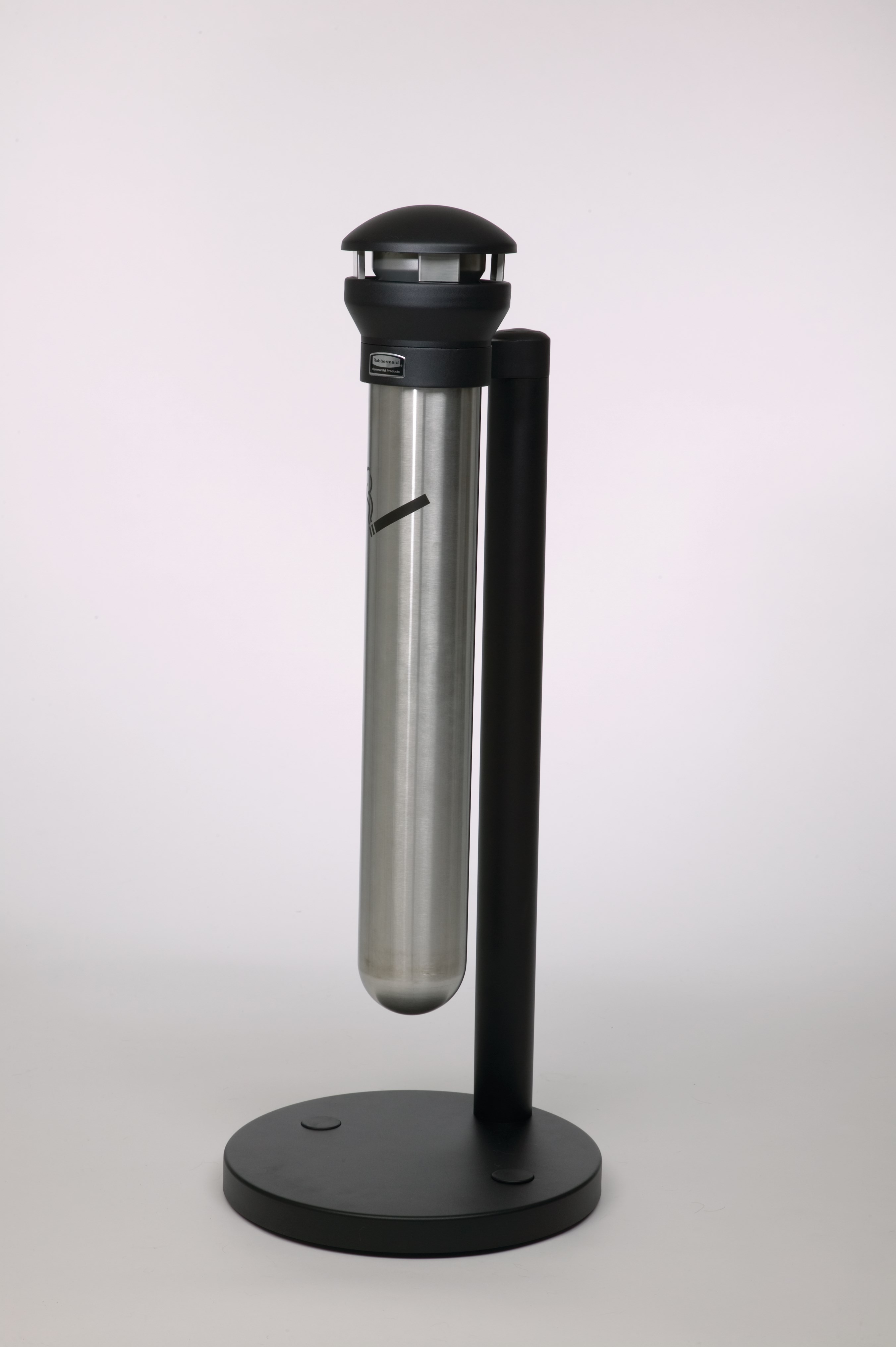 Infinity™ Base-Mount Smoking Receptacle offers sophisticated styling and all-metal construction for attractive and efficient smoking litter management.