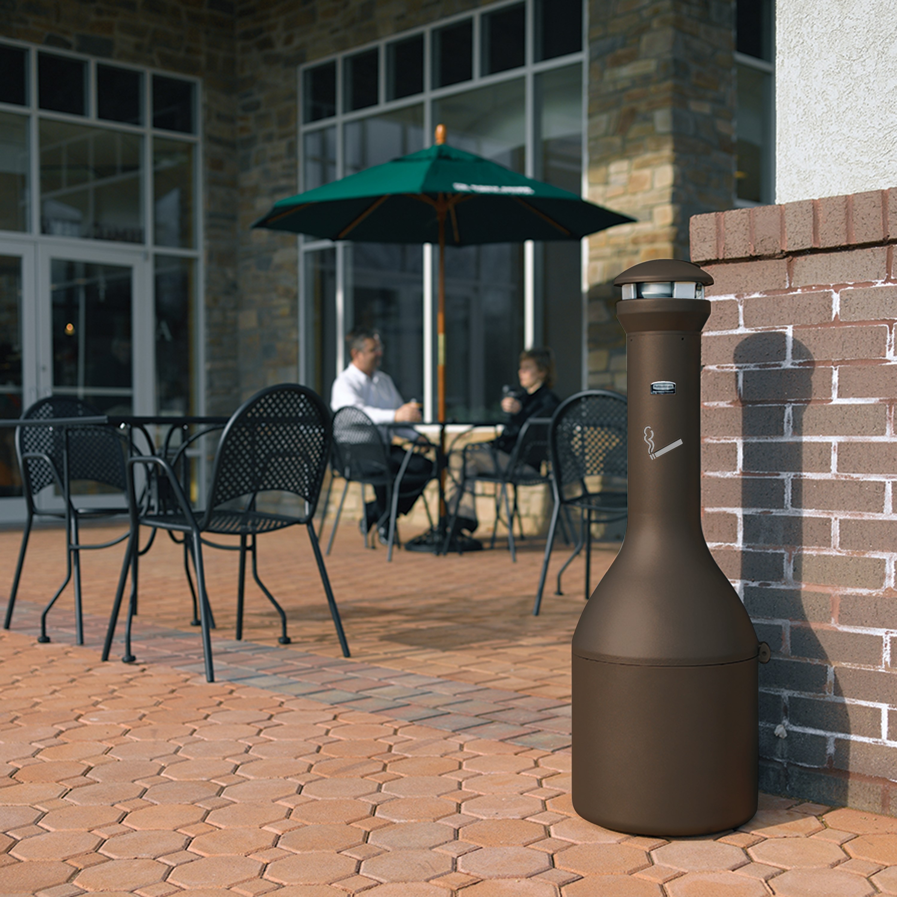 Infinity™ Traditional Smoking Receptacle offers sophisticated styling and all-metal construction for attractive and efficient smoking litter management.