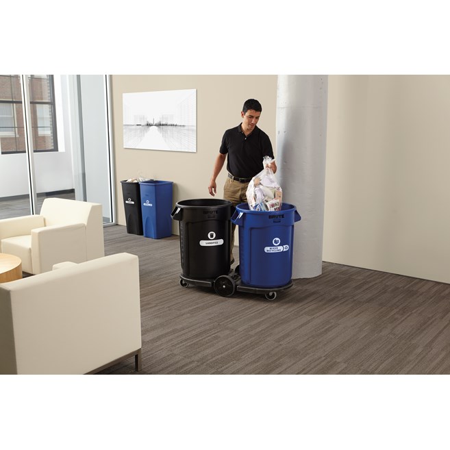 Expert-designed waste stream labels feature three visual cues, the recycling symbol, a stream icon and verbiage proven to increase recycling effectiveness. Kit includes labels designed for wastebaskets.