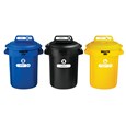 Expert-designed waste stream labels feature three visual cues, the recycling symbol, a stream icon and verbiage proven to increase recycling effectiveness. Kit includes labels designed for BRUTE® containers, horizontal Slim Jim® recycling lids,  Untouchable® containers, Rollout containers, and tilt truck placards.