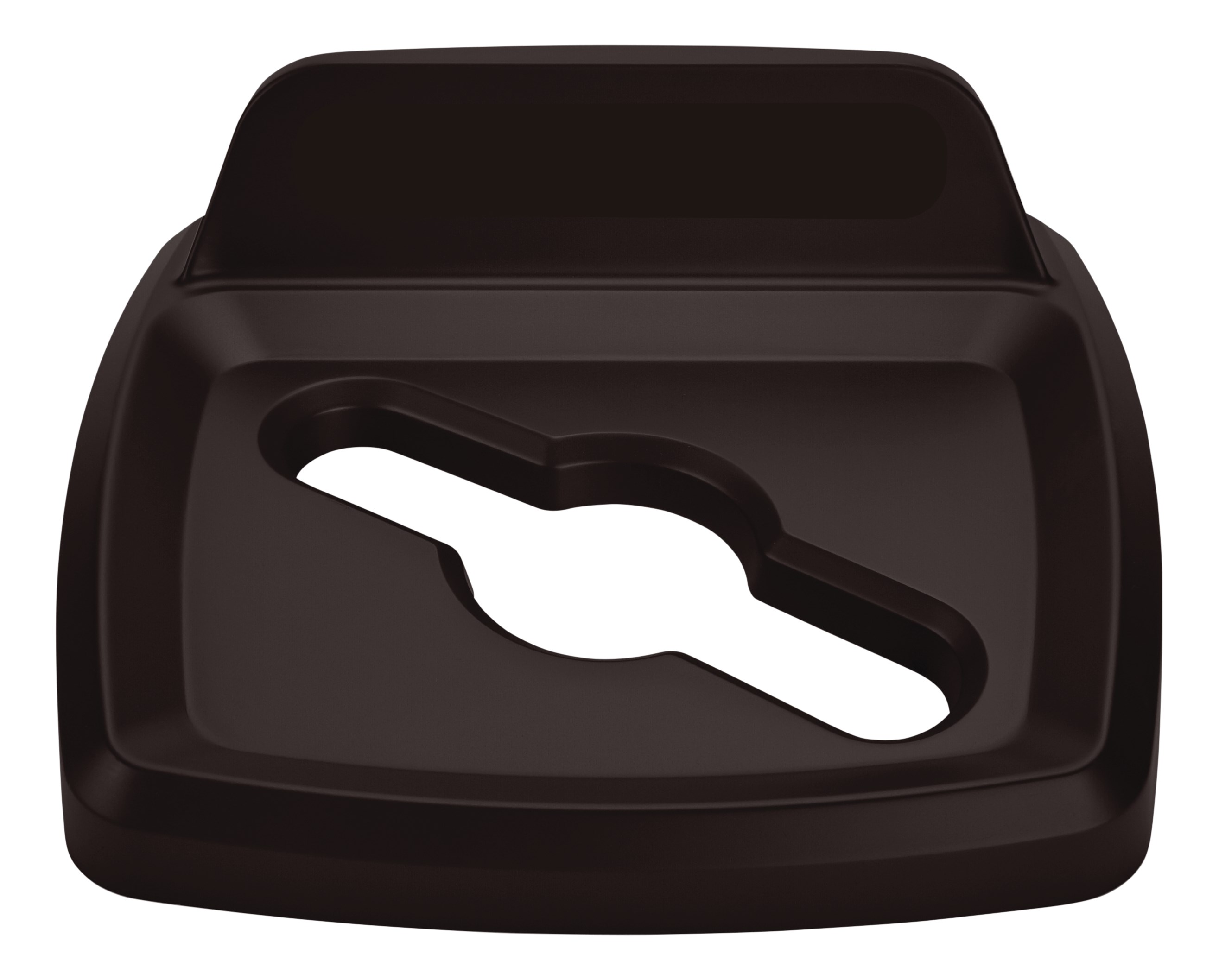 The Rubbermaid Commercial Products Universal Lids are designed to make recycling easier with consistent color-coding, lid openings and waste stream options