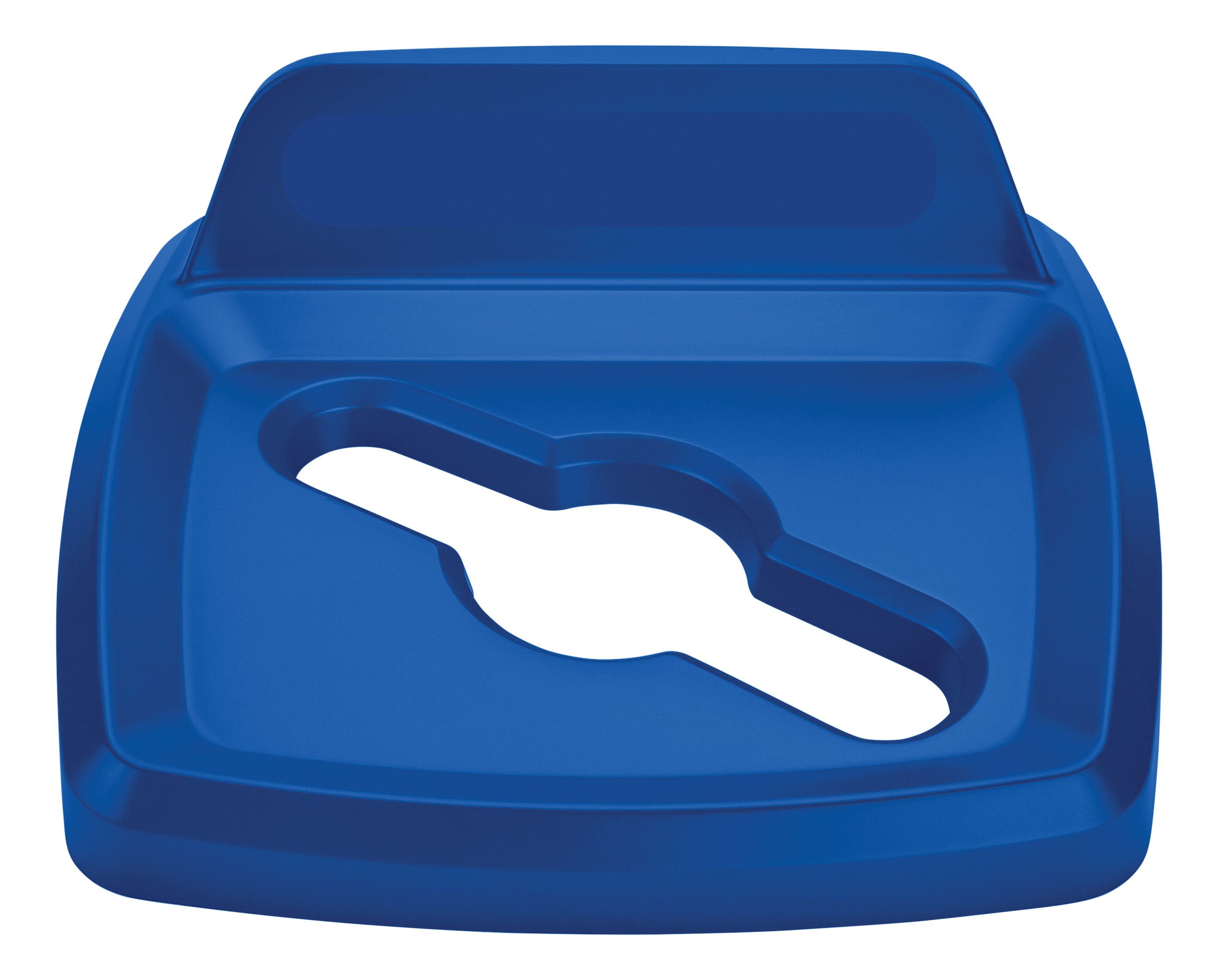 The Rubbermaid Commercial Products Universal Lids are designed to make recycling easier with consistent color-coding, lid openings and waste stream options