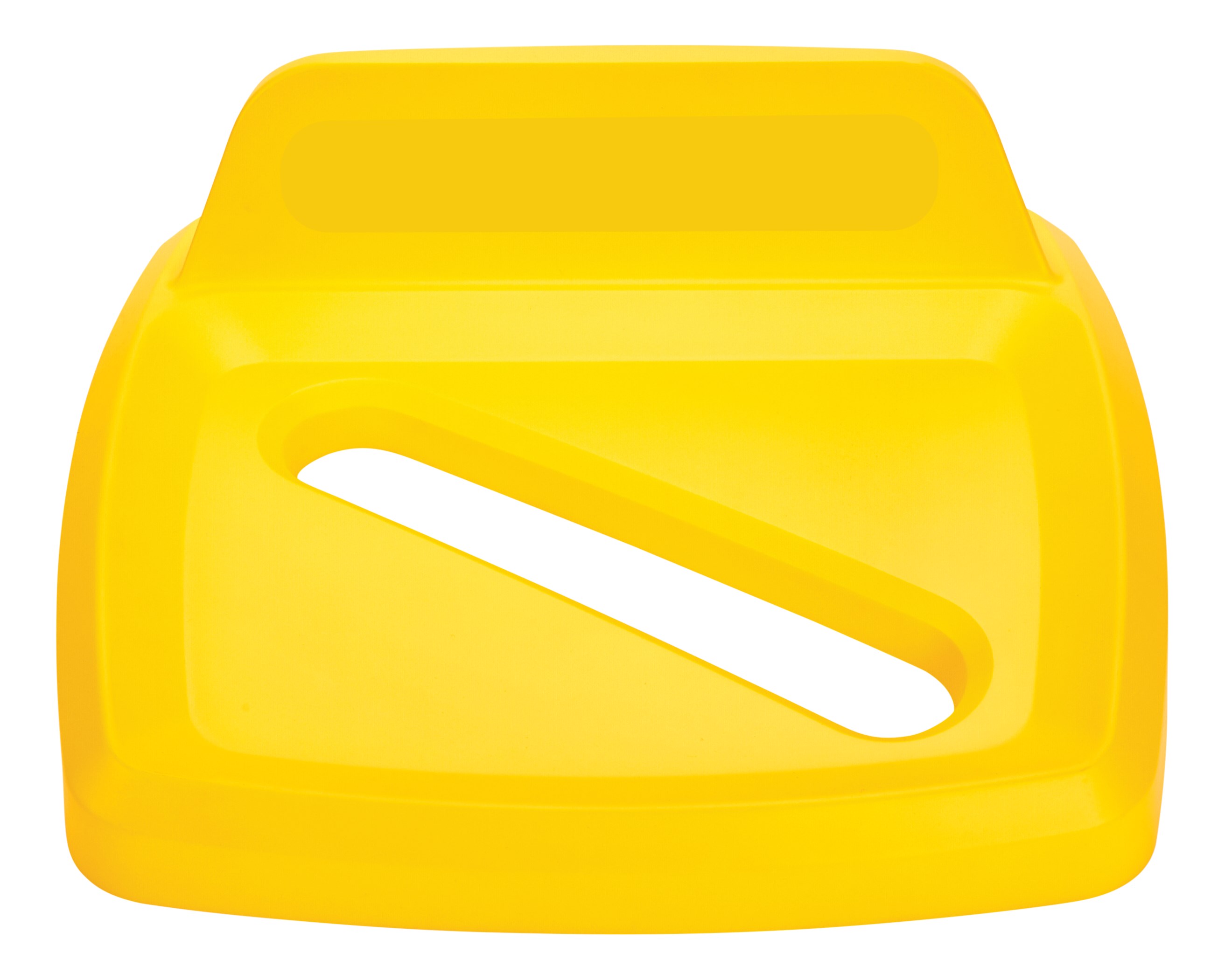 The Rubbermaid Commercial Products Universal Lids are designed to make recycling easier with consistent color-coding, lid openings and waste stream options