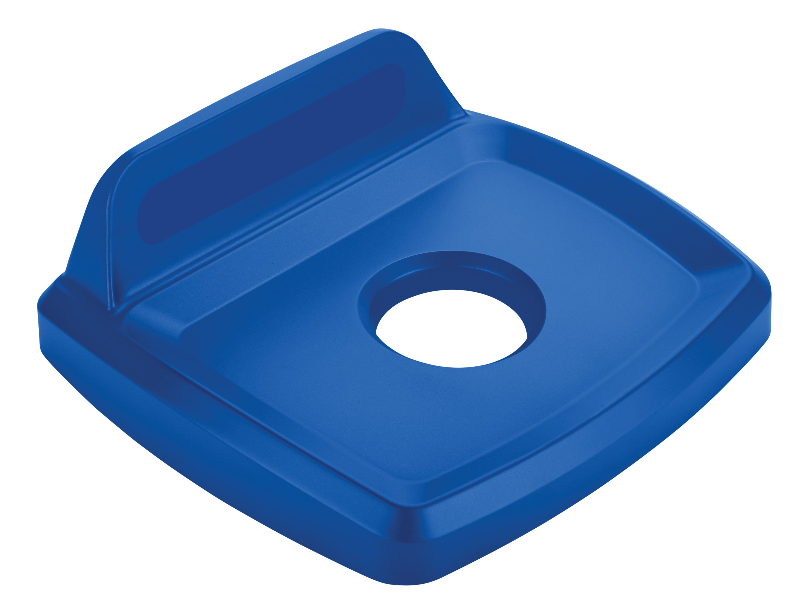 The Rubbermaid Commercial Products Universal Lids are designed to make recycling easier with consistent color-coding, lid openings and waste stream options
