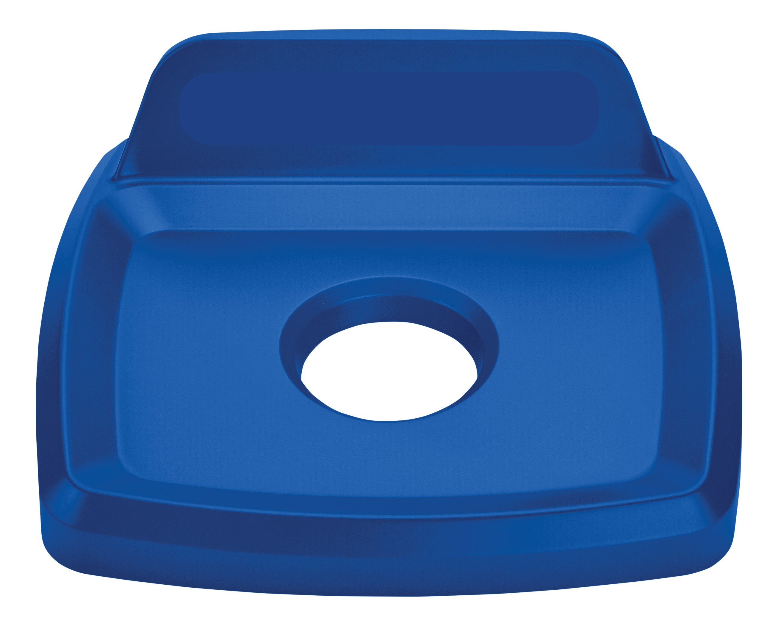 The Rubbermaid Commercial Products Universal Lids are designed to make recycling easier with consistent color-coding, lid openings and waste stream options