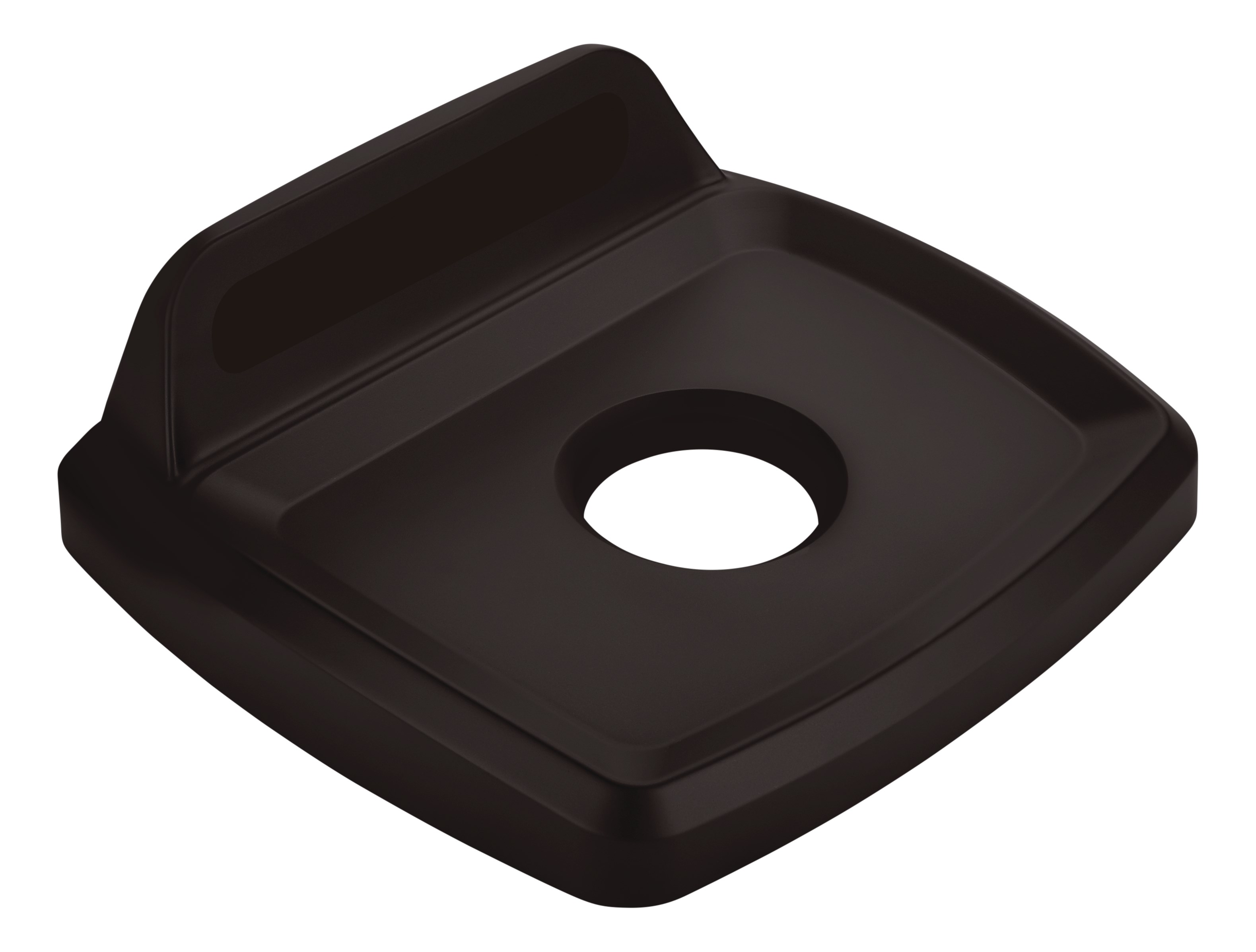 The Rubbermaid Commercial Products Universal Lids are designed to make recycling easier with consistent color-coding, lid openings and waste stream options